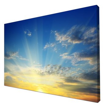 wandmotiv24 Leinwandbild Sonnenaufgang Natur, Landschaft (1 St), Wandbild, Wanddeko, Leinwandbilder in versch. Größen