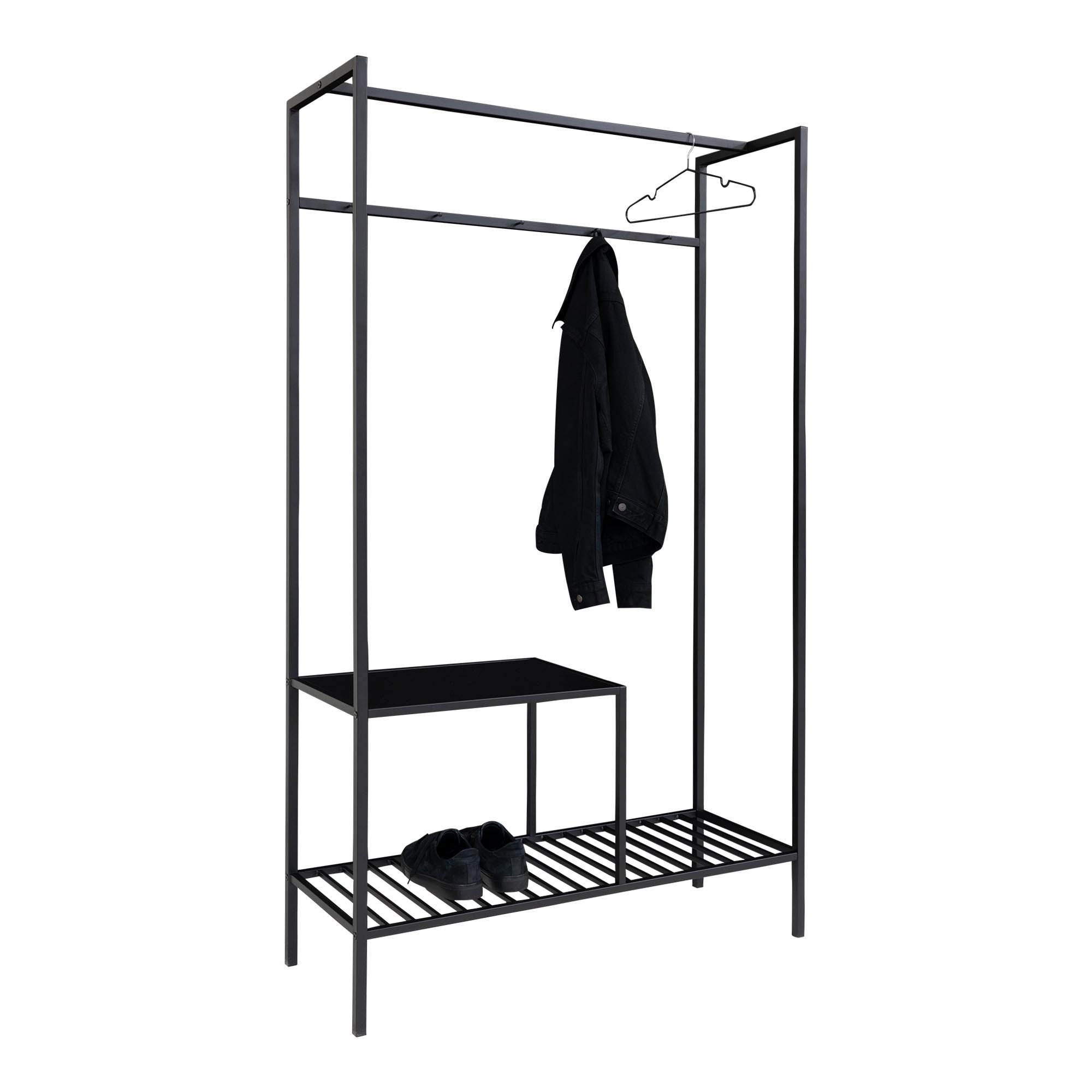 House Nordic Garderobenständer in Schwarz, Melamin günstig online kaufen