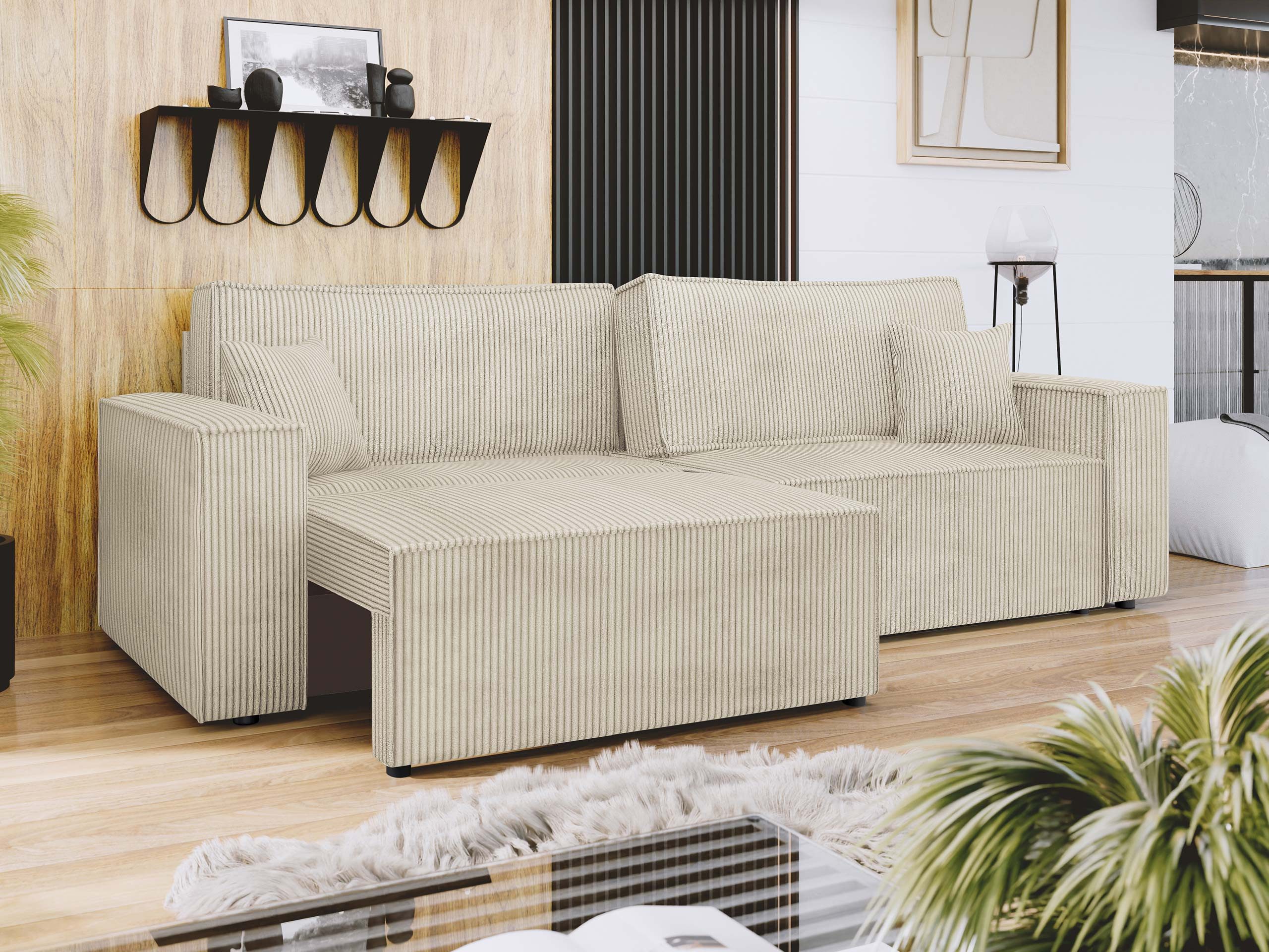 MIRJAN24 Schlafsofa Karl Cord mit L-Funktion, günstig online kaufen