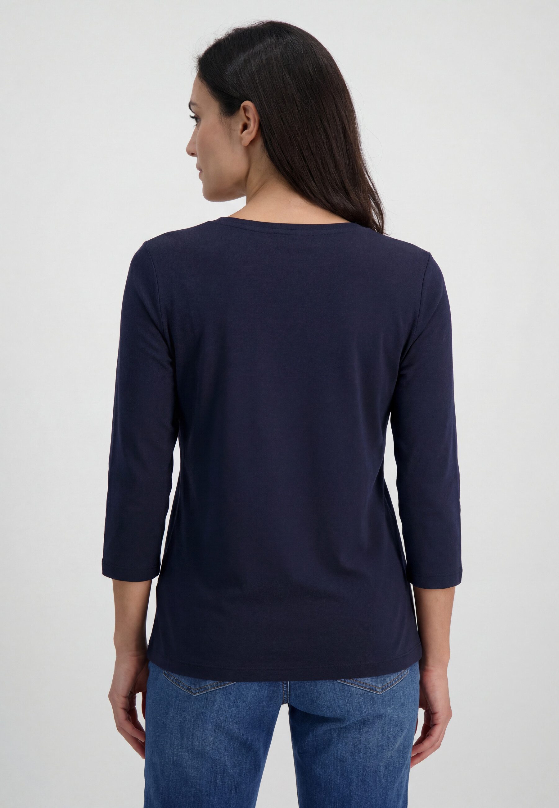 Olsen T-Shirt Shirt mit Placement-Print und 3/4-Ärmeln