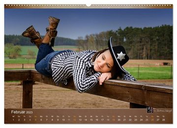 CALVENDO Wandkalender Western Girls (Premium, hochwertiger DIN A2 Wandkalender 2023, Kunstdruck in Hochglanz)