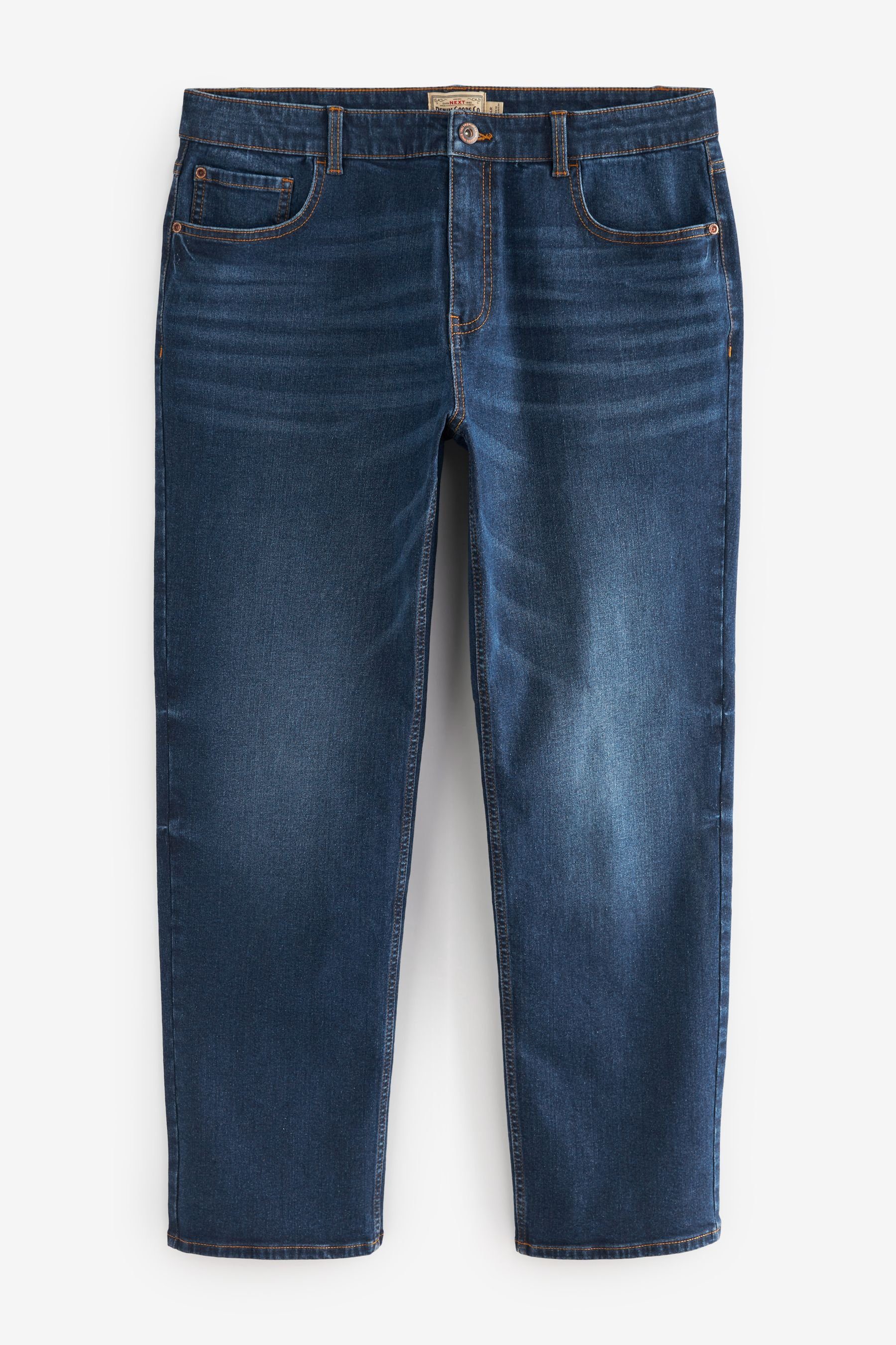 Next Straight-Jeans Straight-Fit Stretch-Jeans mit Gürtel (1-tlg) günstig online kaufen