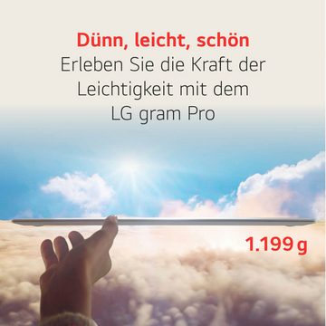 LG Gram 16" Ultralight Laptop, IPS-Display, 32 GB RAM, Windows 11 Home, Business-Notebook (40,6 cm/16 Zoll, Intel Core Ultra 7 155H, ARC, 2000 GB SSD, 16Z90S-G.AD7CG, 2024)