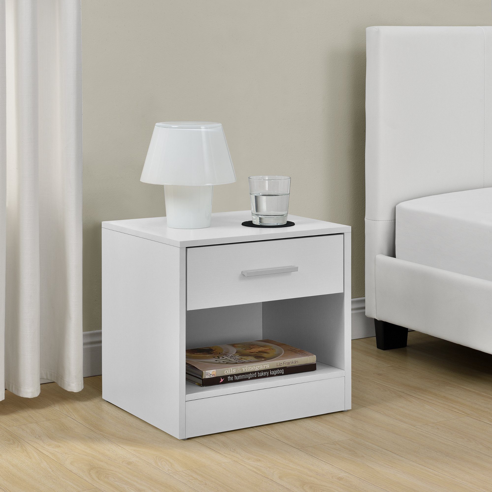 en.casa Nachttisch, mit Schublade - 36,5x29,5x38cm günstig online kaufen