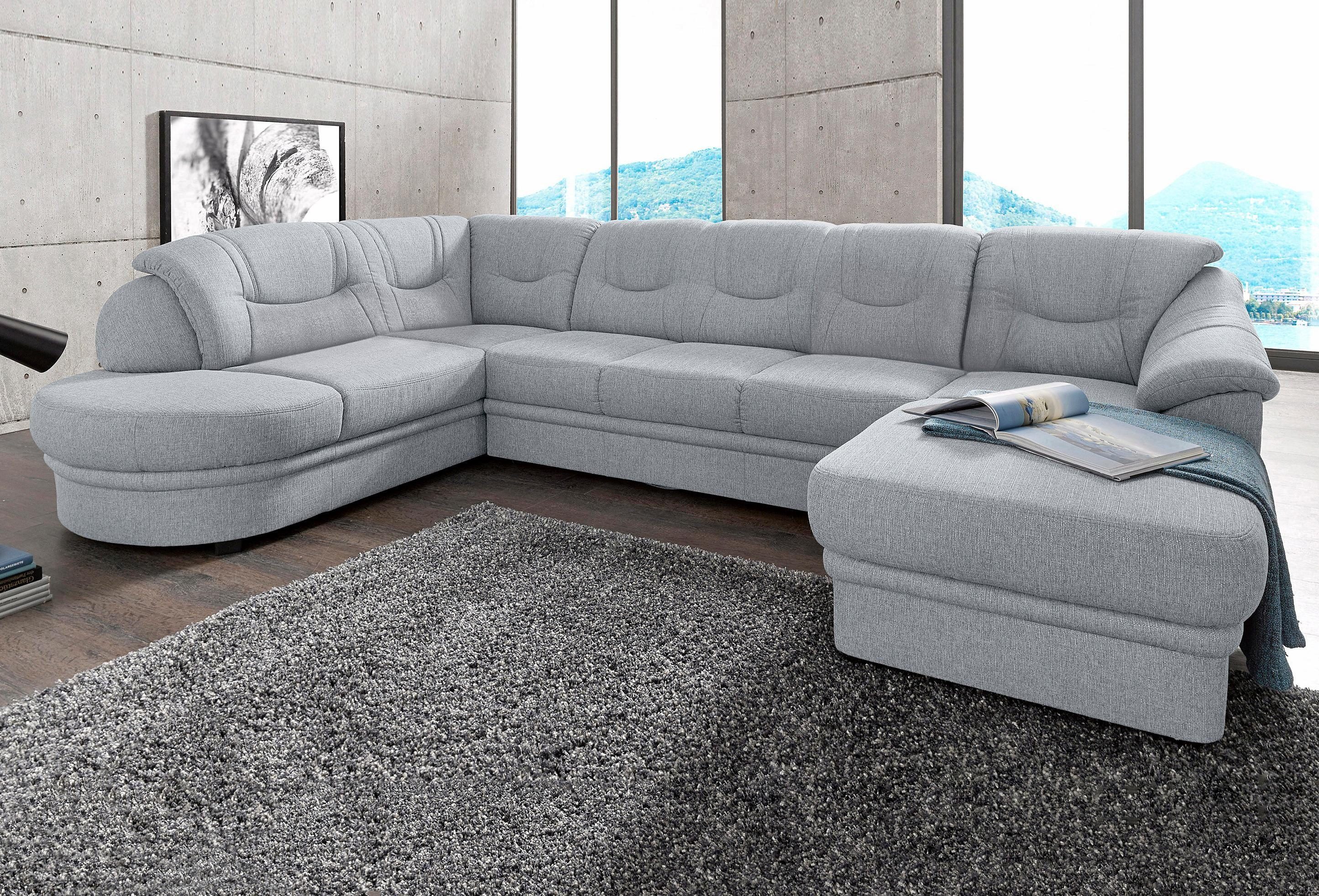sit&more Wohnlandschaft "Riva U-Form", wahlweise mit Bettfunktion günstig online kaufen