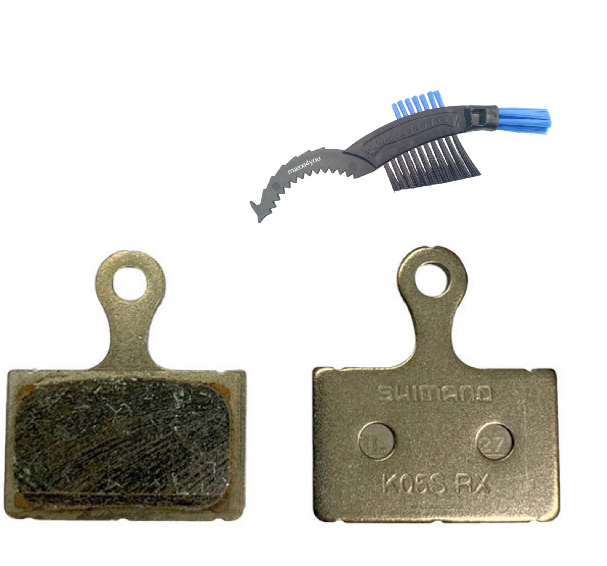 maxxi4you Bremsbelag Shimano Fahrrad Scheibenbremsbeläge Disc Brake Pads K-Typ K05S inkl KB