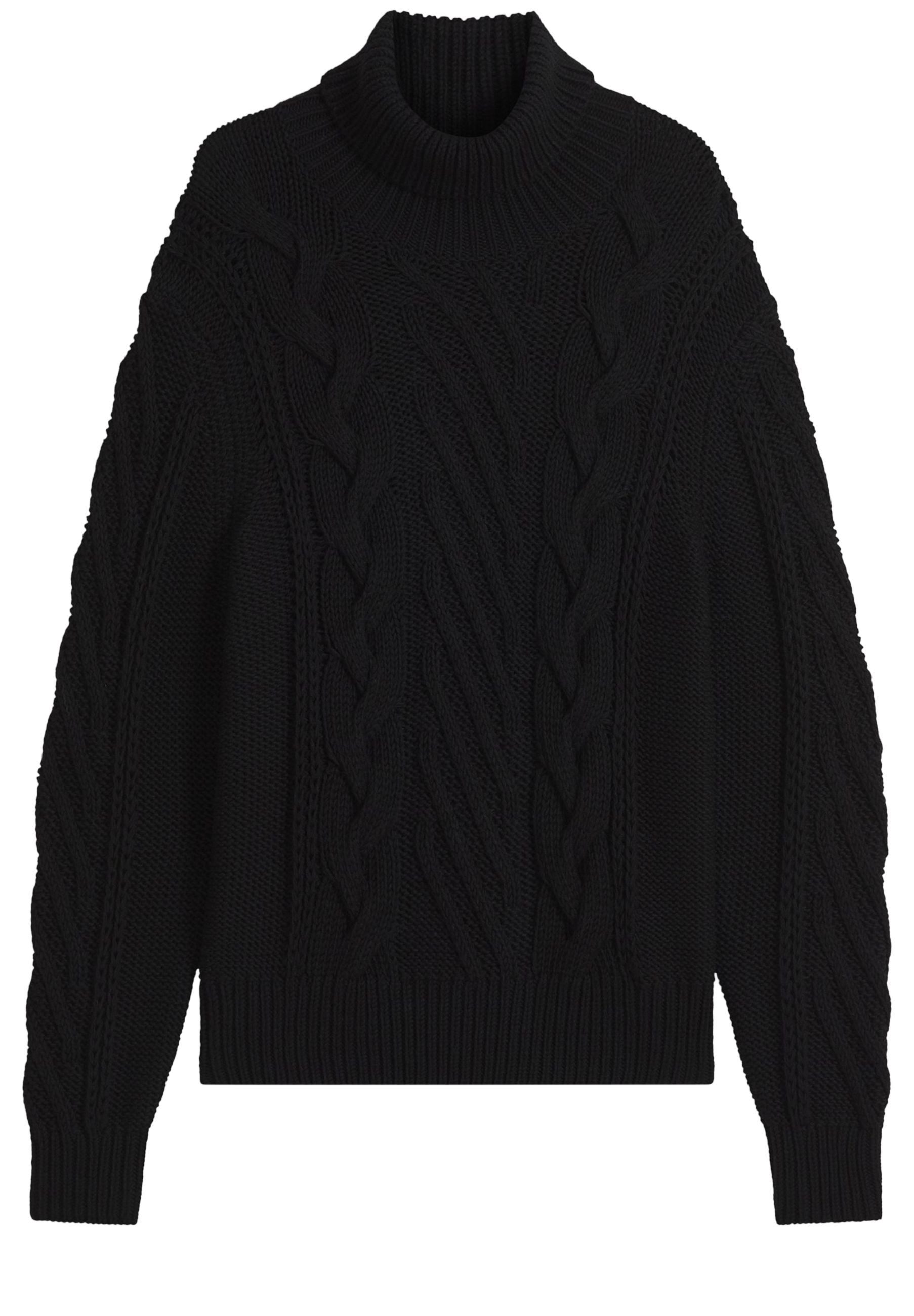 HUGO Strickpullover Scanlon mit Zopfmuster (1-tlg)