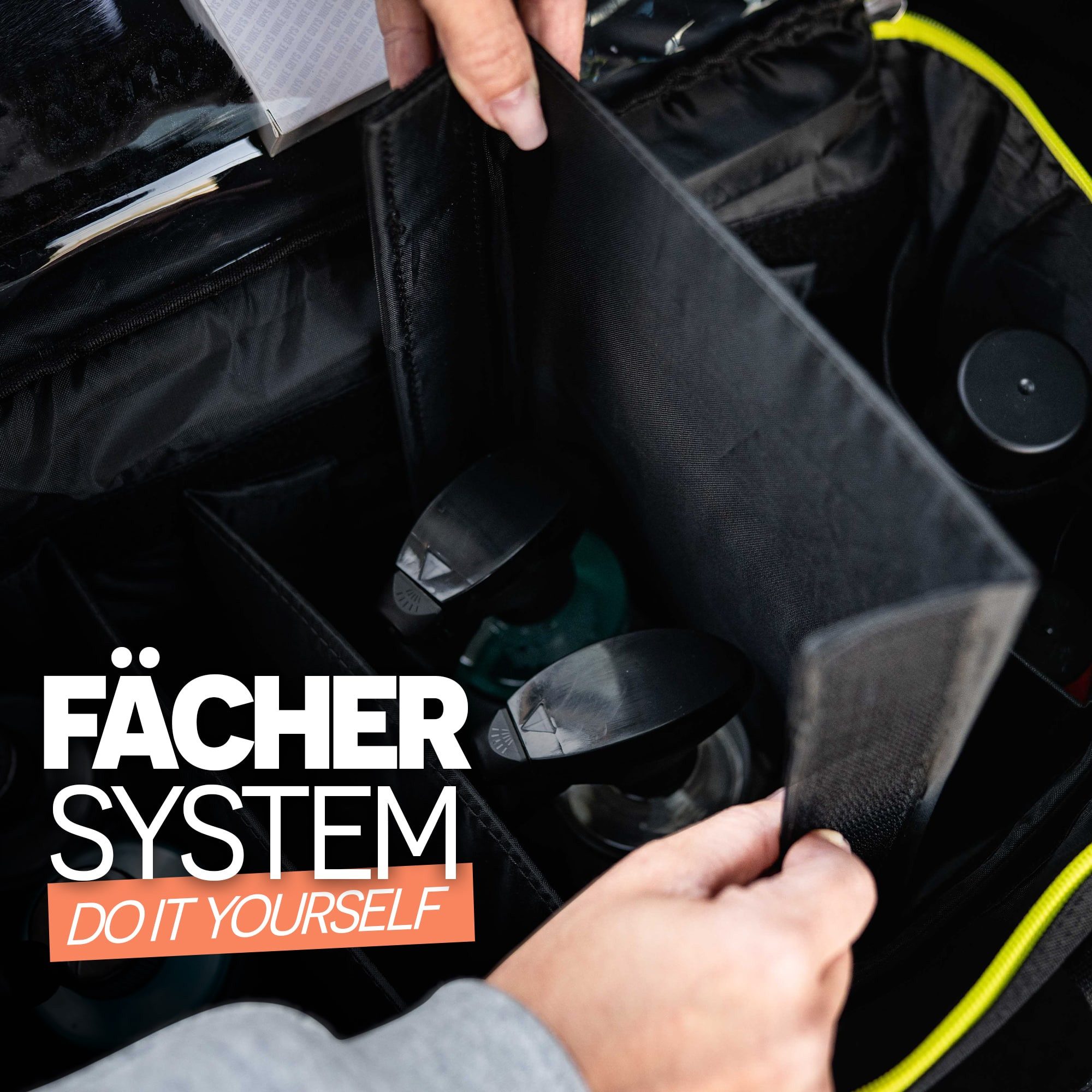 Nuke Guys Aufbewahrungstasche Auto Kofferraumtasche Detailing Bag Big (1-tlg), Detailing Bag mit Klett für optimale Fixierung – Bild 4 von 5