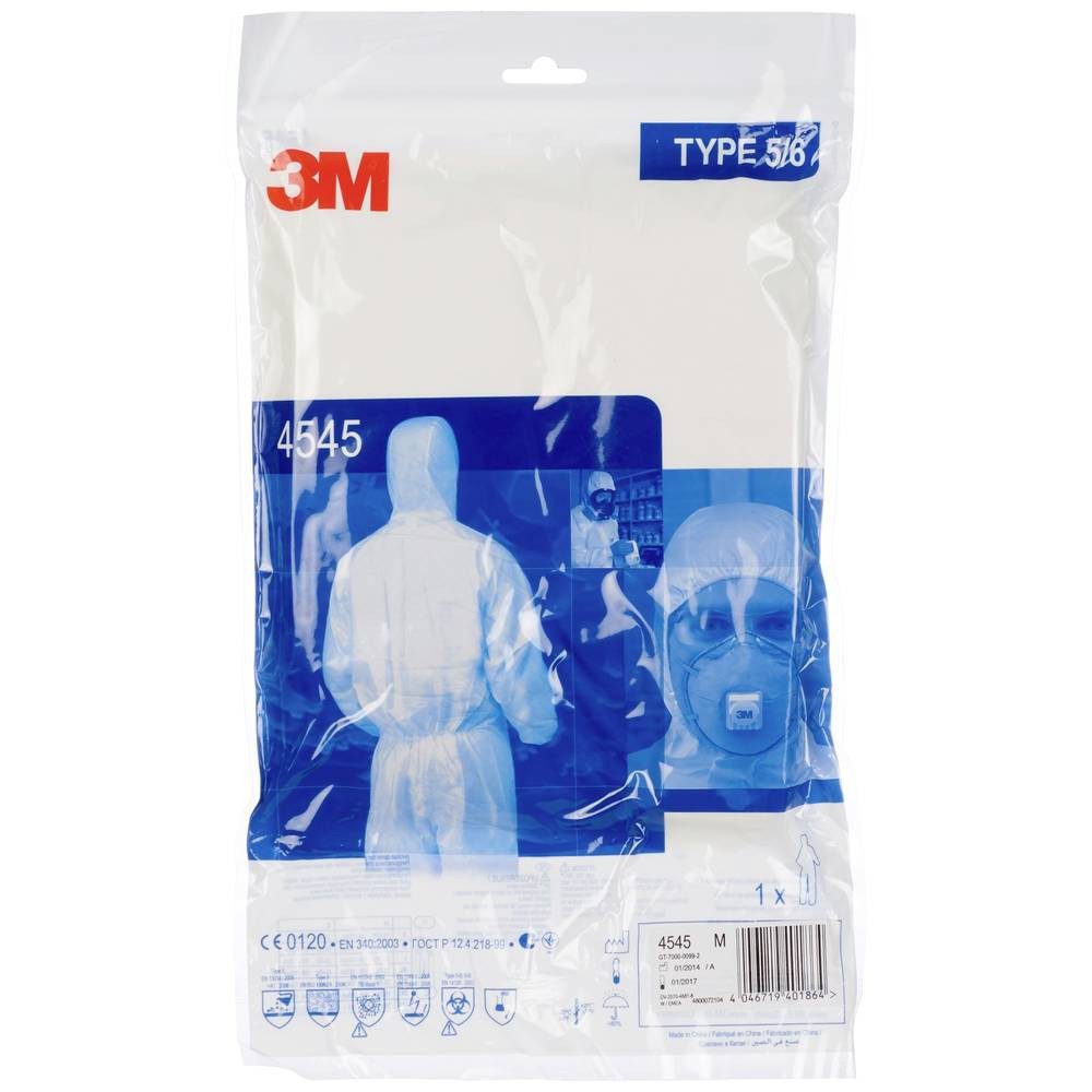 3M Einweghandschuhe Schutzanzug 4545 45452XL