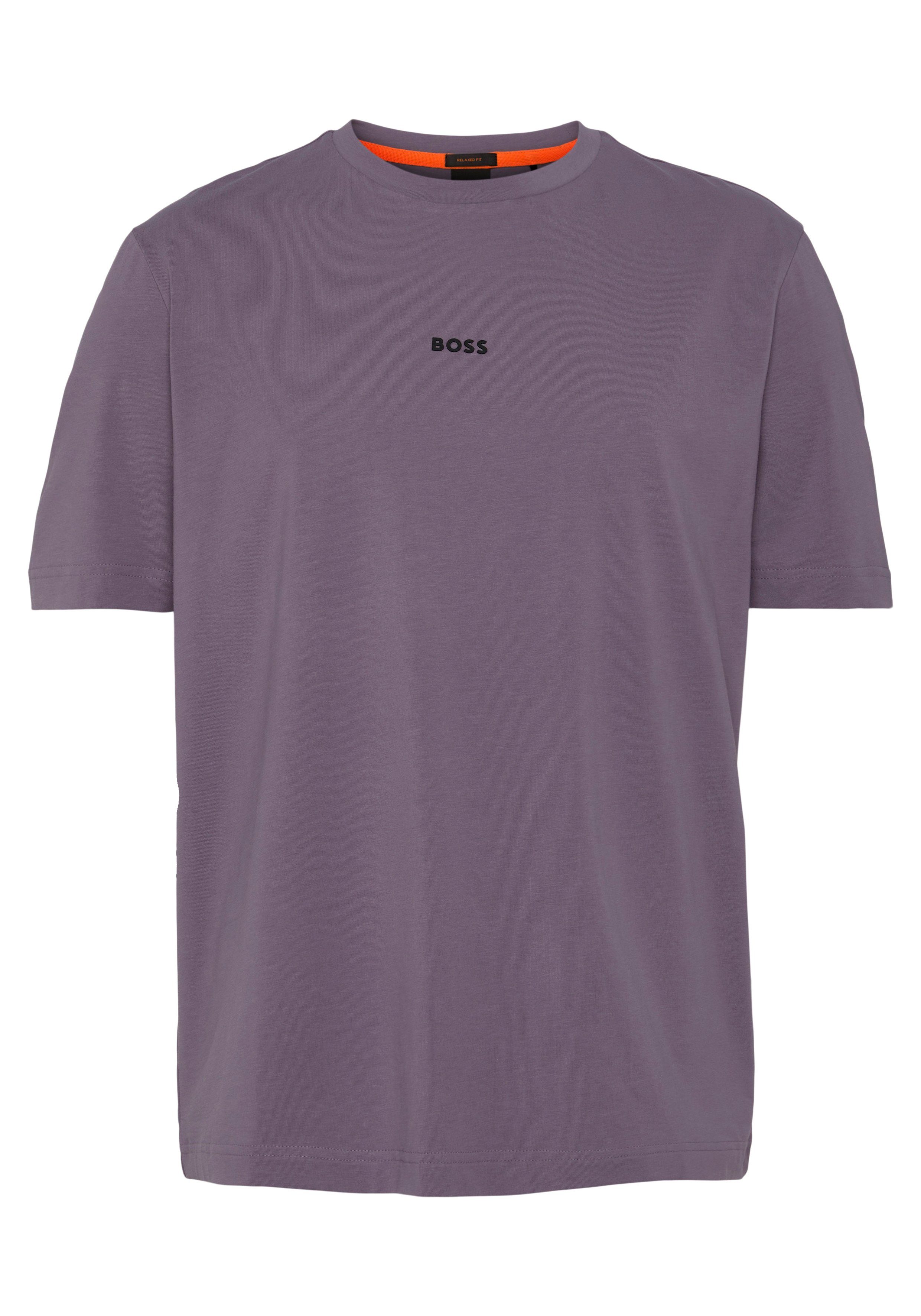 511 TChup Rundhalsausschnitt BOSS Medium mit Purple ORANGE T-Shirt