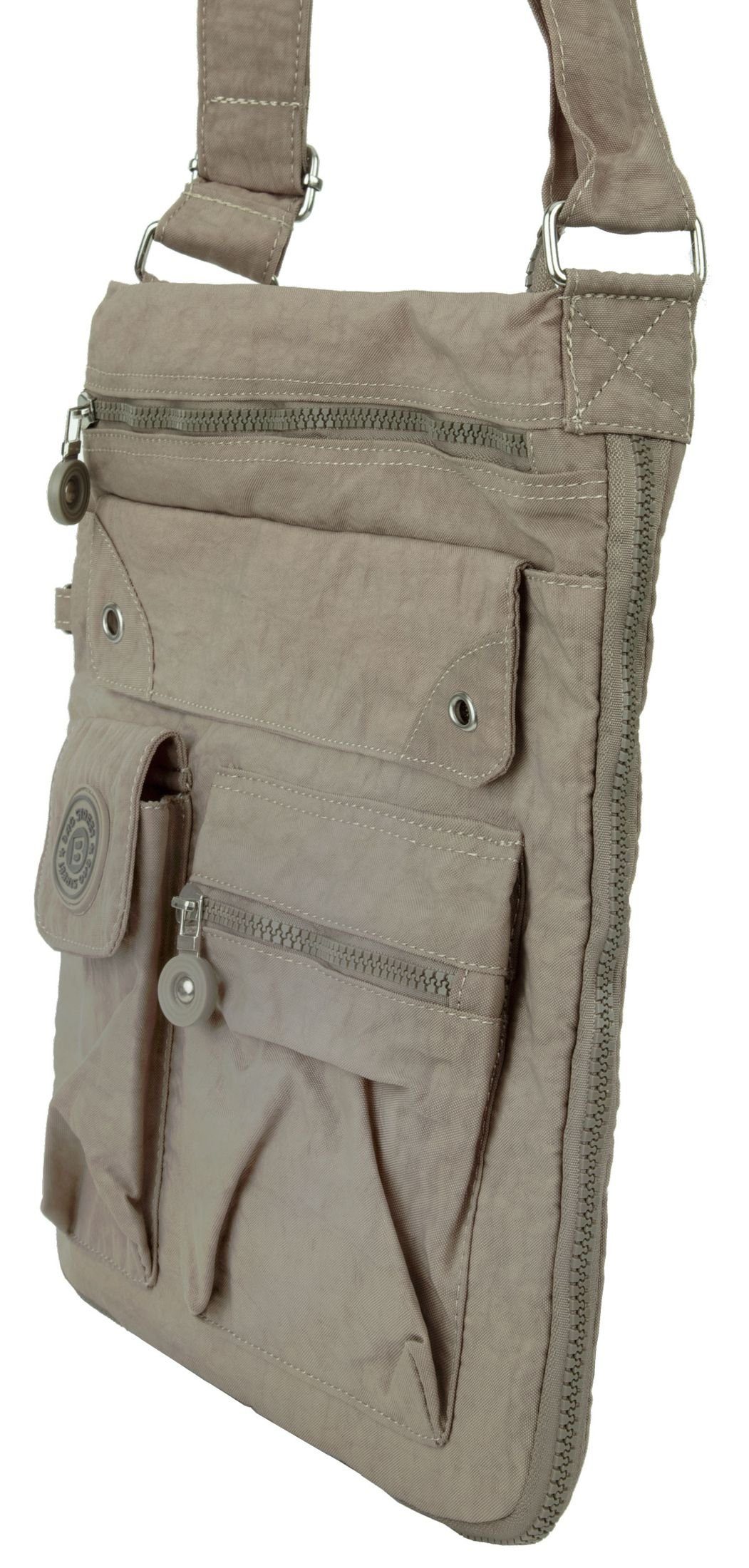 compagno Henkeltasche, Sportive Umhänge-Tasche mit viel Stauraum Reise Kuriertasche