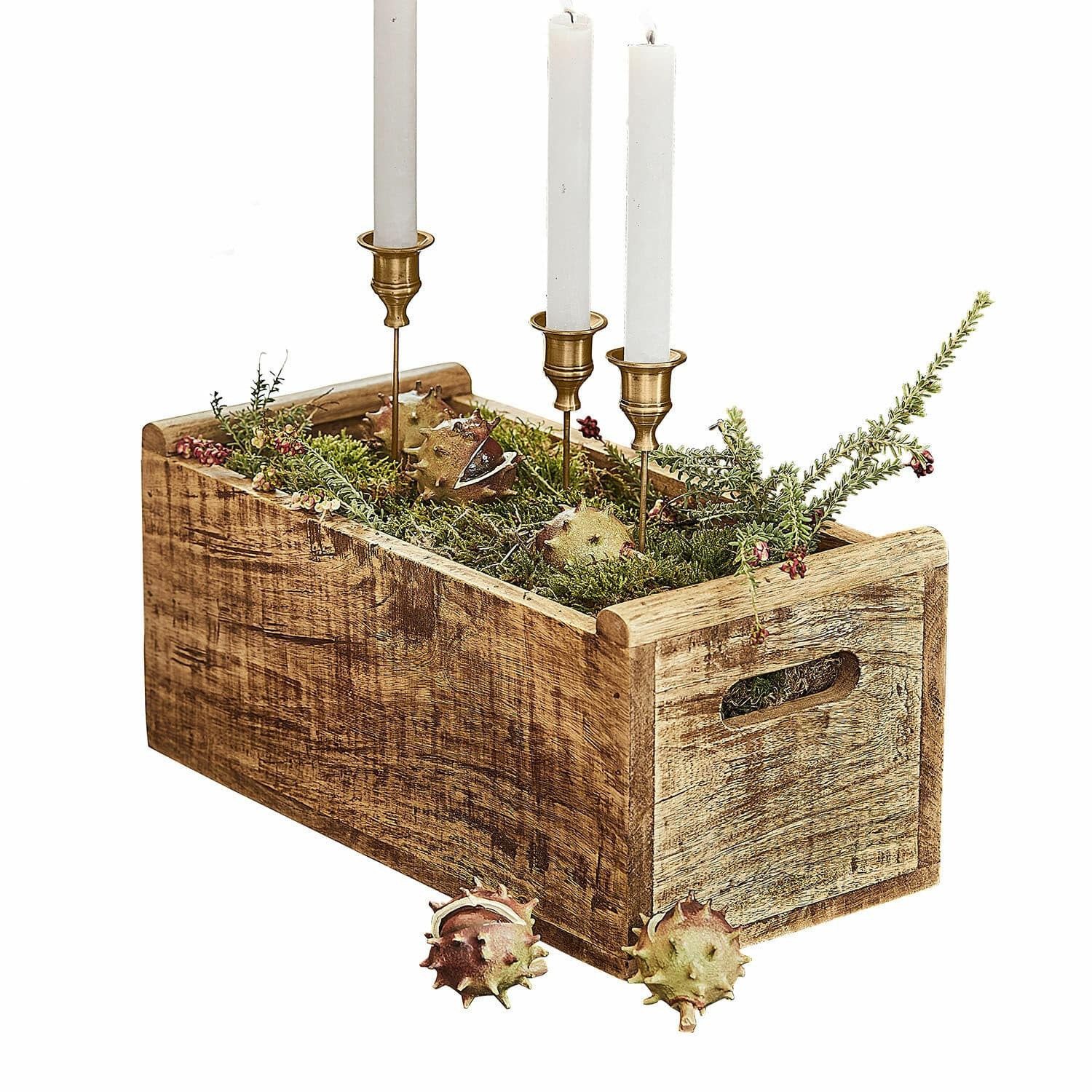 Dekokorb Holzbox Stellara braun