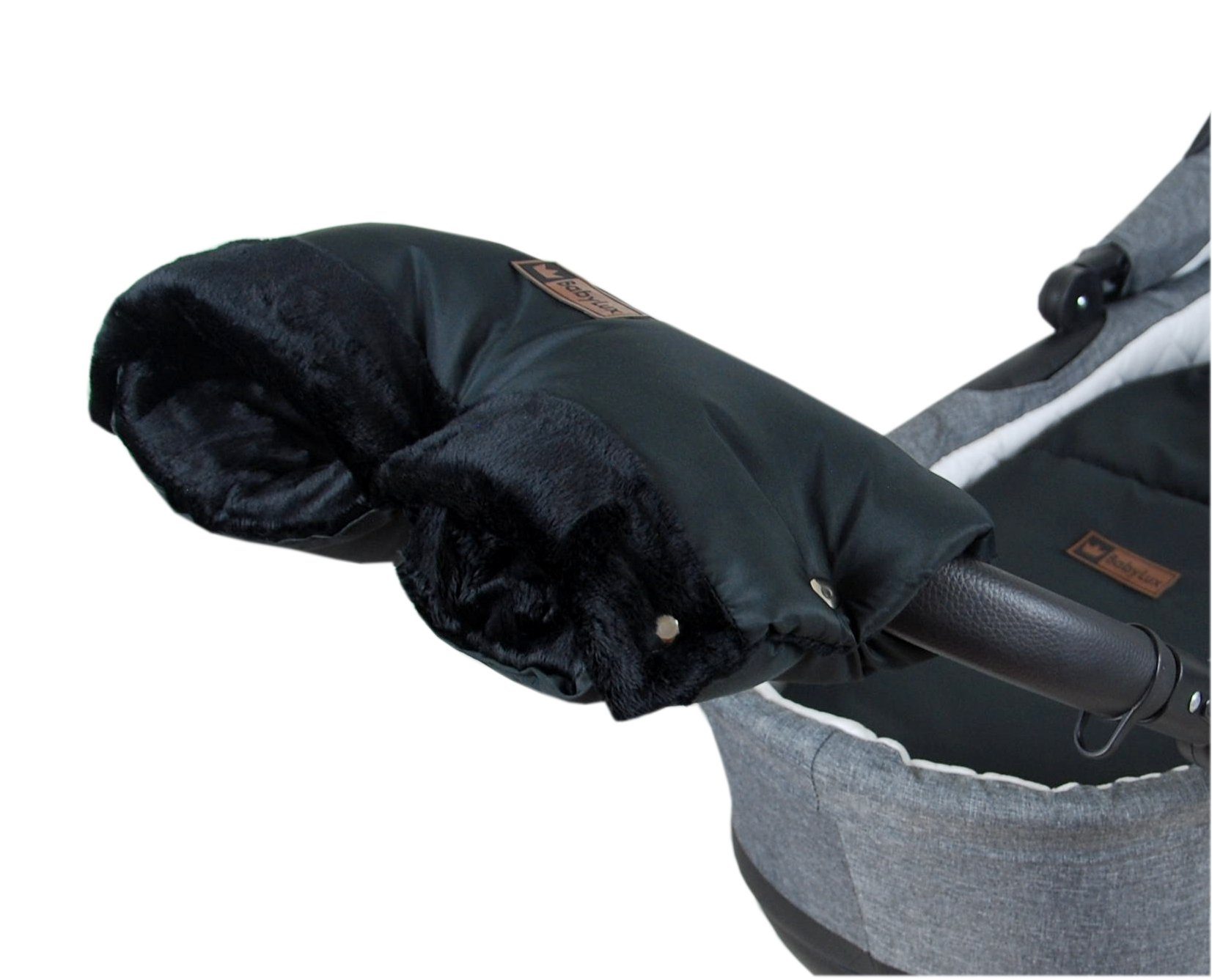 Handmuffe BABYLUX Handmuff für Kinderwagen Handwärmer mit Kunstfell Handschuhe