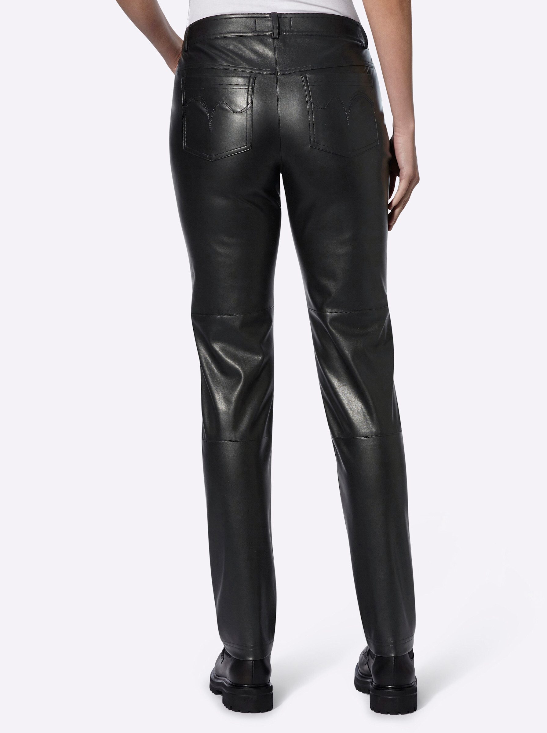 heine Jerseyhose Lederimitat-Hose normal