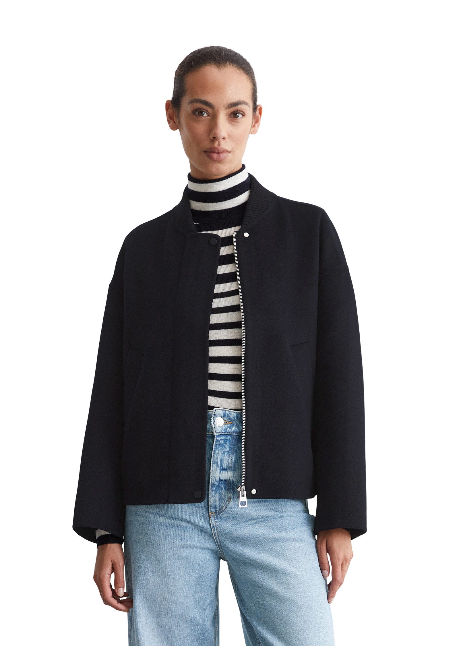 Outdoorjacke aus recyceltem Wolle-Mix
