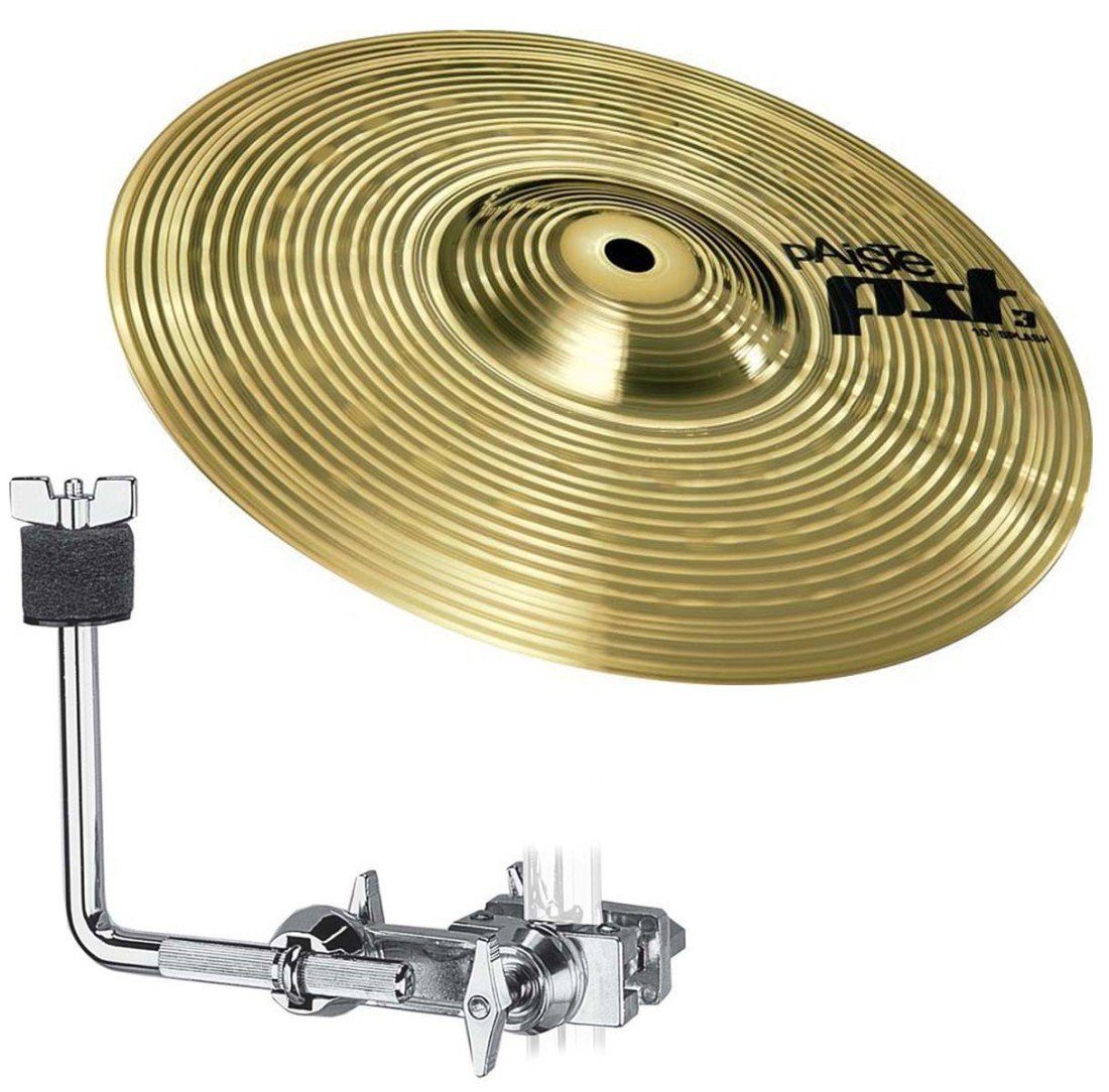Schlagzeug Paiste PST3 10 Splash Becken mit Dixon Halter