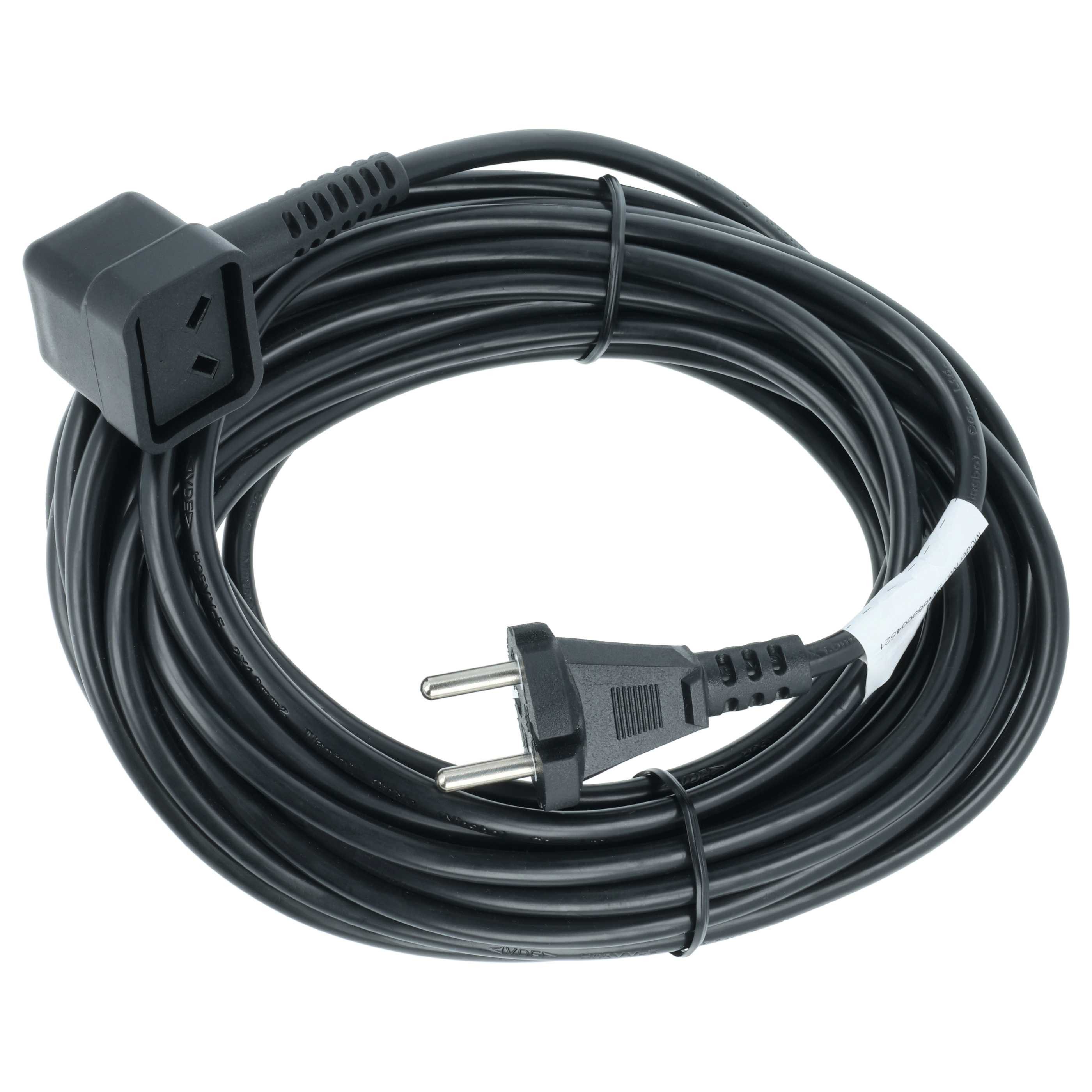 vhbw passend für Numatic CTD 570, 900 Staubsauger Stromkabel, Passgenaues Kabel zum Anschließen Ihres Staubsaugers ans Stromnetz für