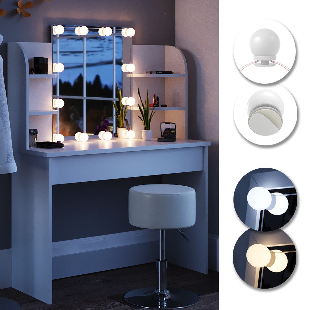 Vicco LED-Lichterkette LED-Beleuchtung FÜR Schminktisch Frisiertisch günstig online kaufen