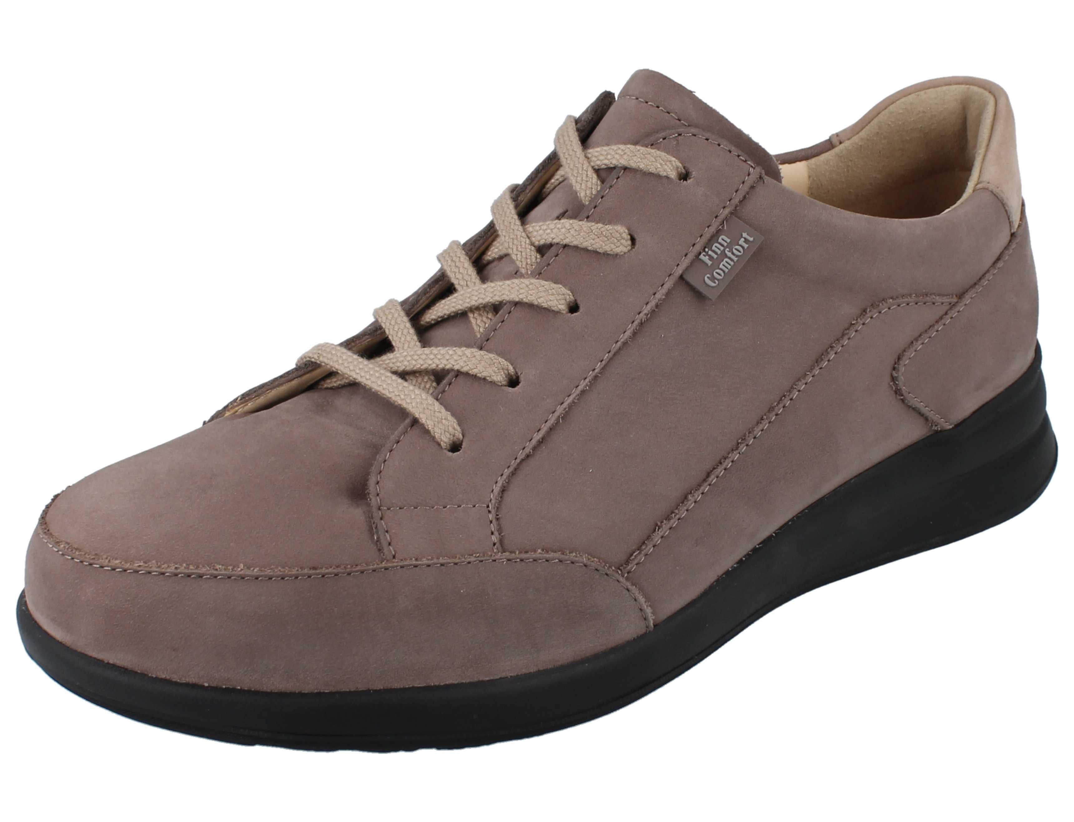 Finn Comfort FINN COMFORT Prato Damen Halbschuhe rock taupe Nubukleder - Größe: UK Schnürschuh