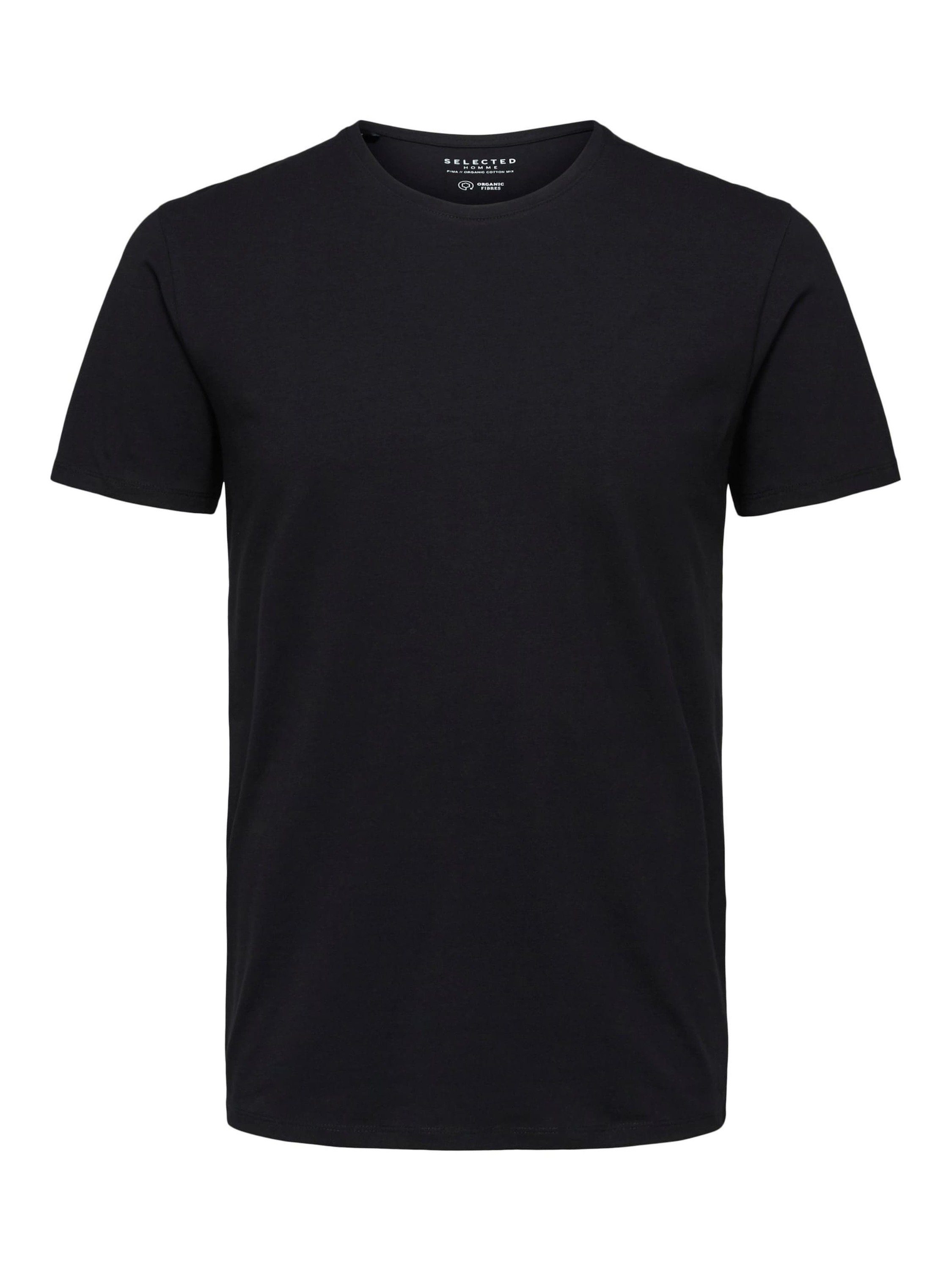 Selected Homme Herren V-Neck Kurzarm T-Shirt SLHNEWPIMA - Regular Fit günstig online kaufen
