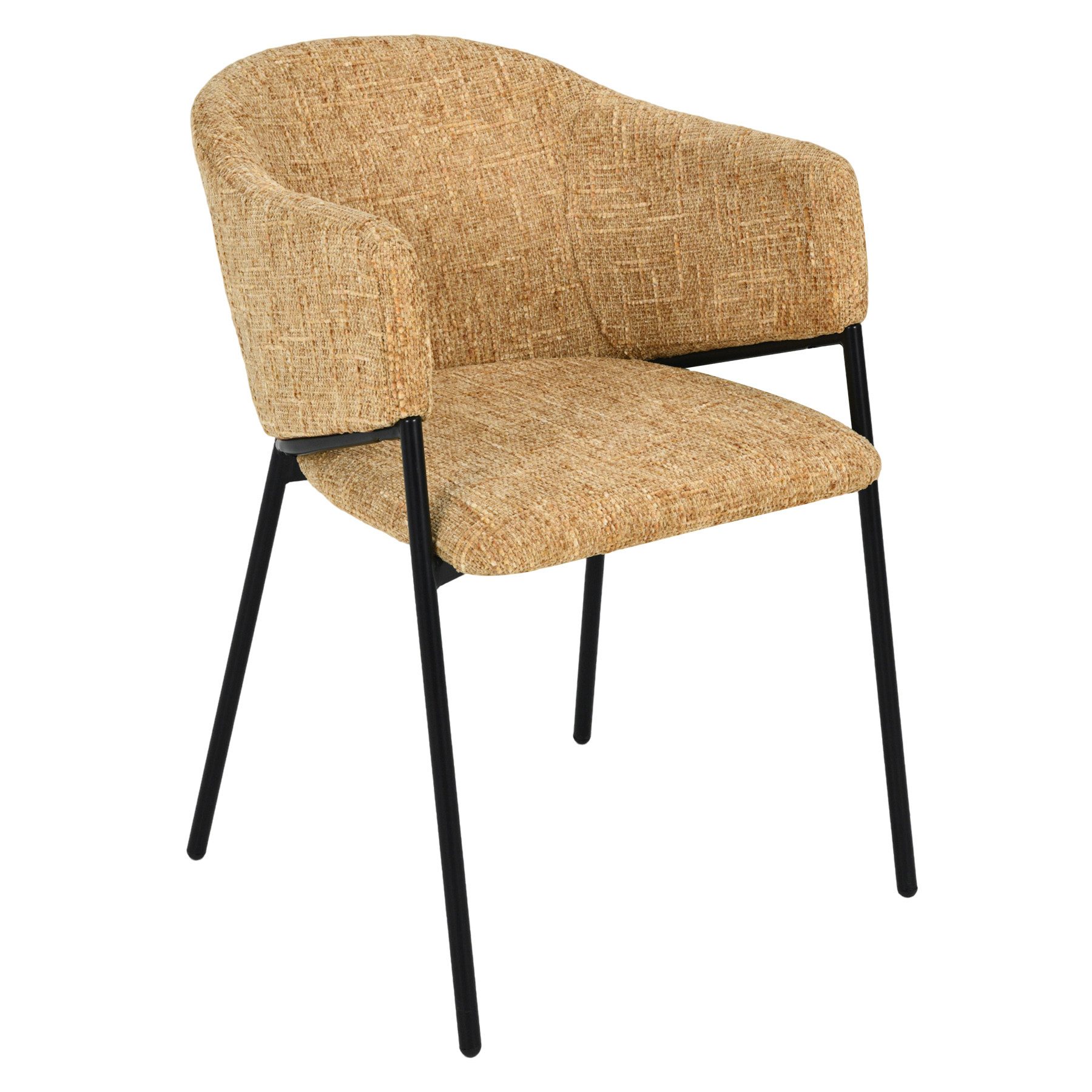 riess-ambiente Esszimmerstuhl NOBLESSE senfgelb/schwarz - Chenille, günstig online kaufen