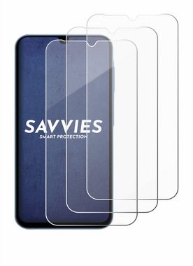 Savvies Panzerglas für Samsung Galaxy A15 5G, Displayschutzglas, 3 Stück, Schutzglas Echtglas 9H Härte klar Anti-Fingerprint
