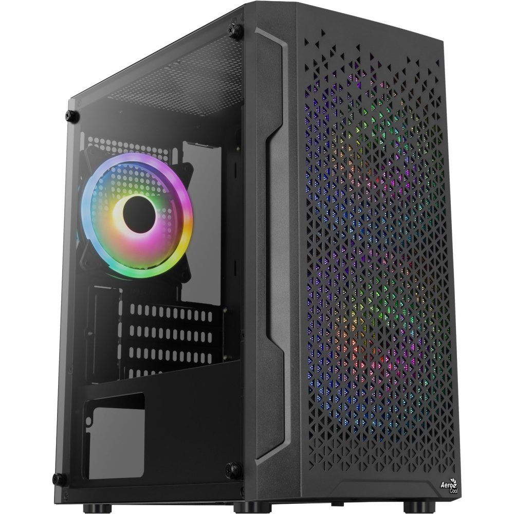 Aerocool PC-Gehäuse Trinity Mini-G-BK-V2 - Tower-Gehäuse - schwarz