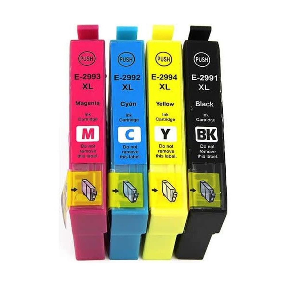 inkpro 4er XL-Druckerpatronen Set T29XL kompatibel mit Epson 29XL, Tintenpatrone (für XP-235, XP-245, XP-247, XP-255, XP-257, XP-332, XP-335, XP-342, XP-345, XP-352, XP-355, XP-432, XP-435, XP-442, XP-445, XP-452, XP-455, 4-tlg., je eine Patrone T2991 Schwarz, T2992 Cyan, T2993 Magenta, T2994 Gelb)