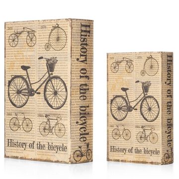Moritz Etui Buchattrappe Fahrrad Fahrräder Vintage Bicycle irrelevant, Buch Safe Box Schatulle Buchhülle Geldversteck Buchtresor