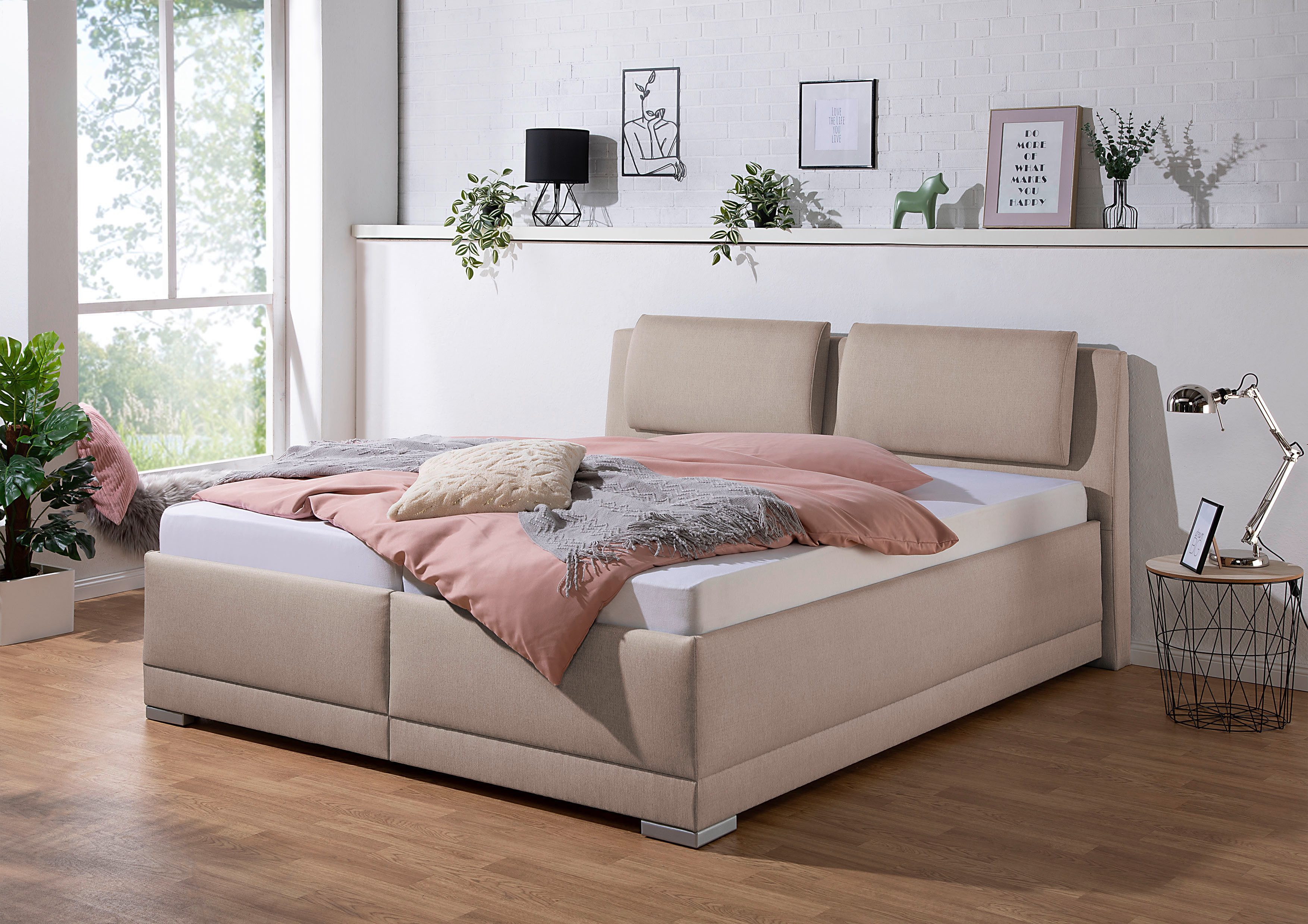 Maintal Polsterbett "Oderzo" inkl. Bettkasten, Kopfteilverstellung, Matratz günstig online kaufen