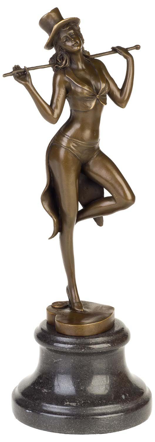 S Kunst Aubaho Figur Skulptur im Erotik Bronzeskulptur Bronze Frau Tänzerin Antik-Stil