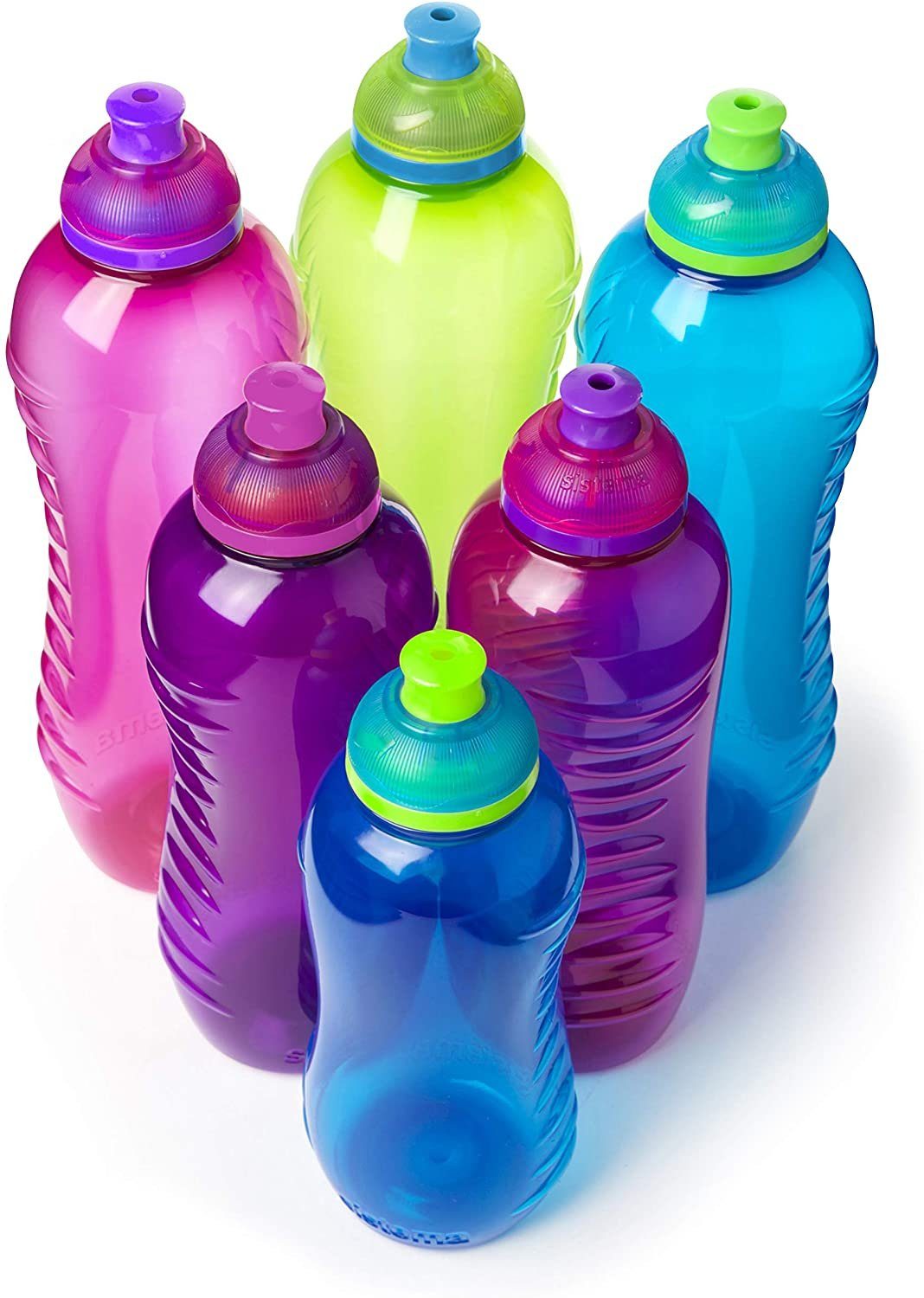 Wasserflasche, - Twist sistema BPA-frei, AUSWAHL FARB Sistema ml, auslaufsichere 460 verschiedene Sip KEINE Trinkflasche Squeeze Farben 'n'