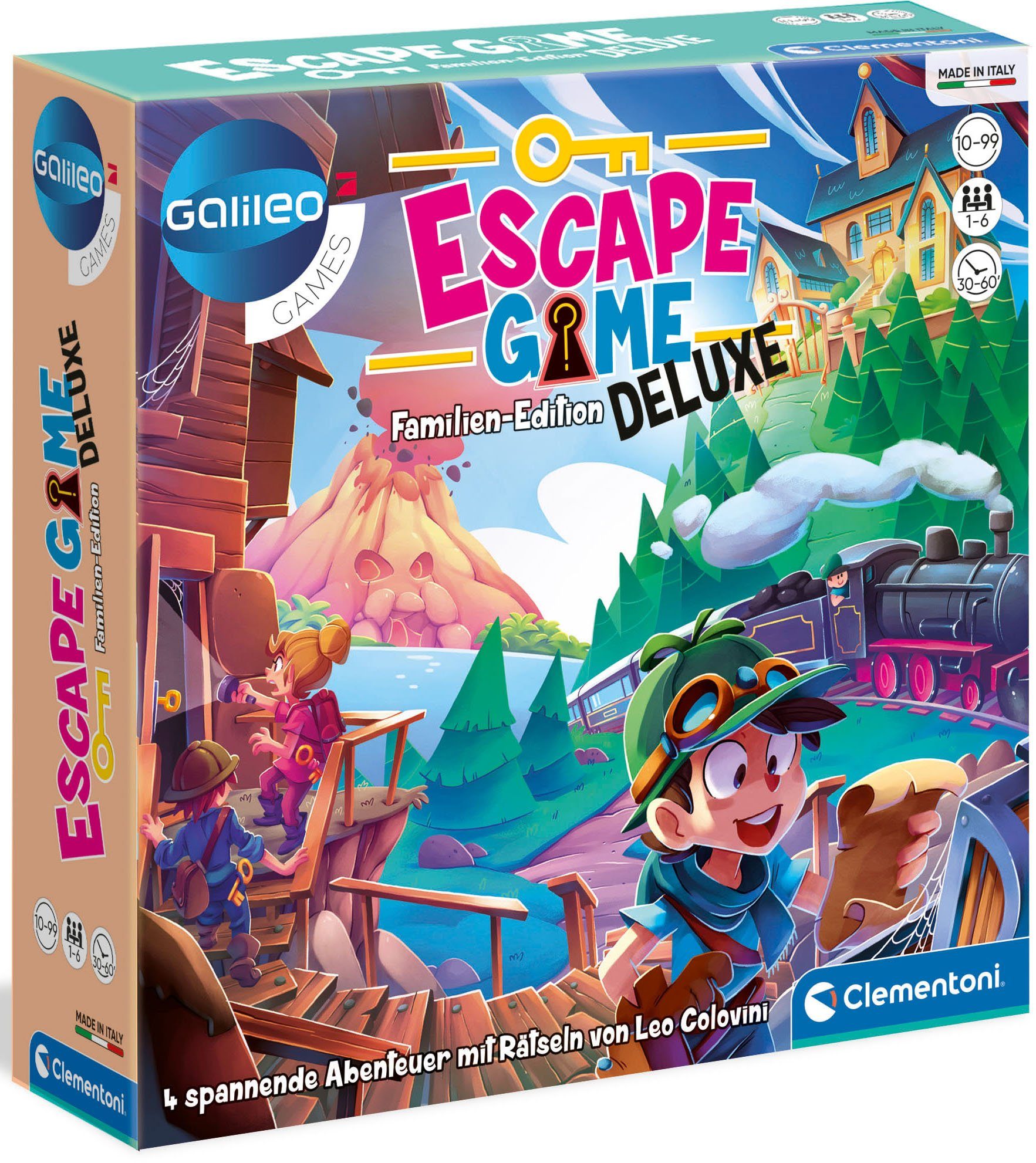 Clementoni® Spiel, Familienspiel Galileo, Escape Game Deluxe, Made in Europe