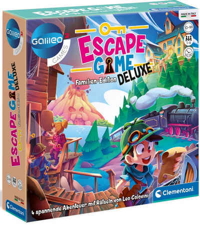 Clementoni® Spiel, Familienspiel Galileo, Escape Game Deluxe, Made in Europe