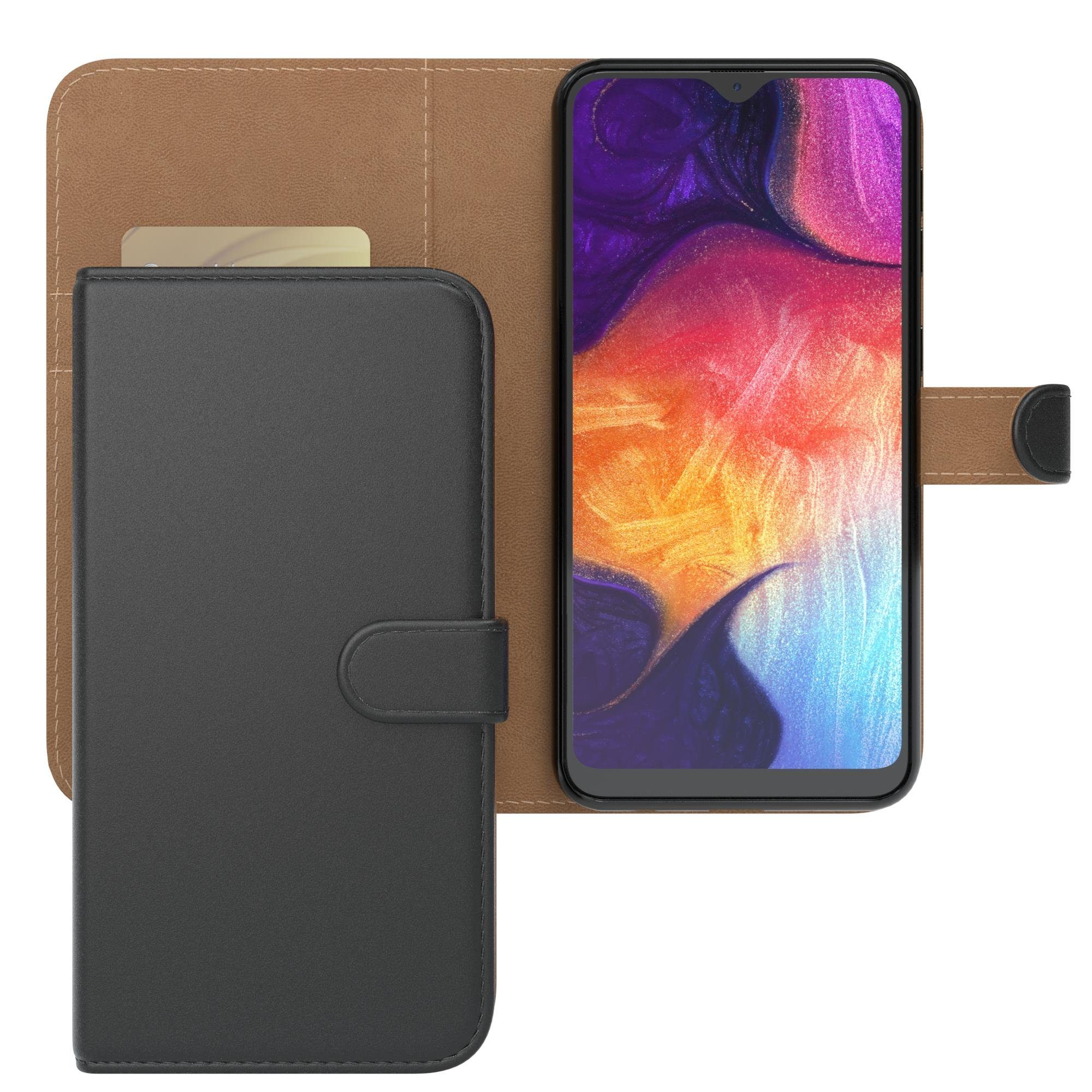 EAZY CASE Handyhülle Uni Bookstyle für Samsung Galaxy A10 6,2 Zoll, Schutzhülle mit Standfunktion Kartenfach Handytasche aufklappbar Etui