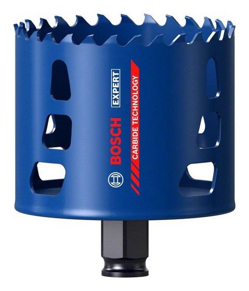 BOSCH Lochsäge Expert Tough Material, Ø 80 mm, Tough Material, 80 x 60 mm für Dreh- und Schlagbohrer