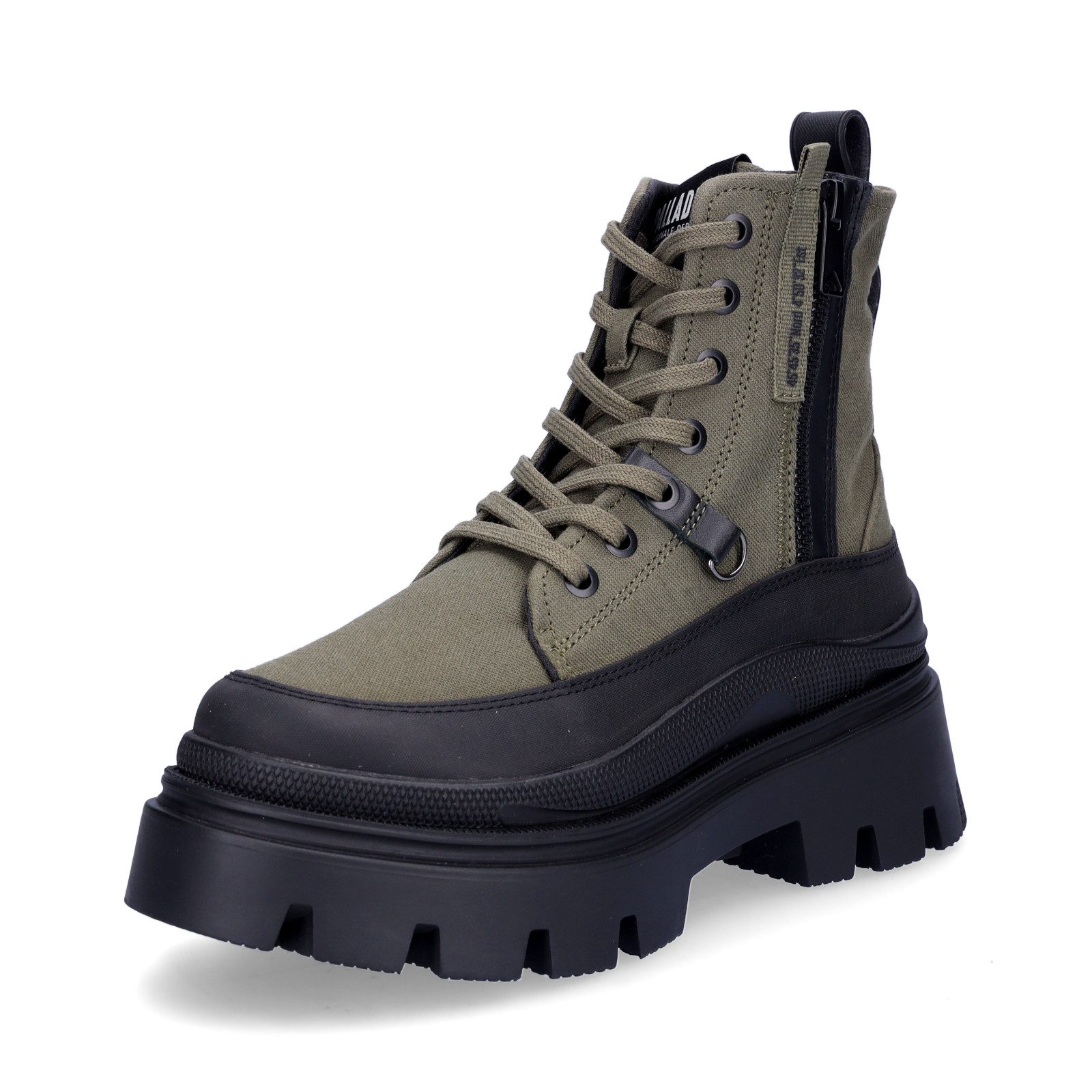 Palladium Palladium Damen Schnürboot Pallasquad Zip Tx olivegrün Schnürboot günstig online kaufen