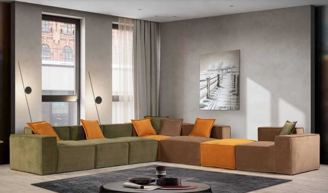 JVmoebel Ecksofa Moderne L-Form Couch Luxus Wohnzimmer Ecksofa Eckcouch Textil Möbel, Made in Europa