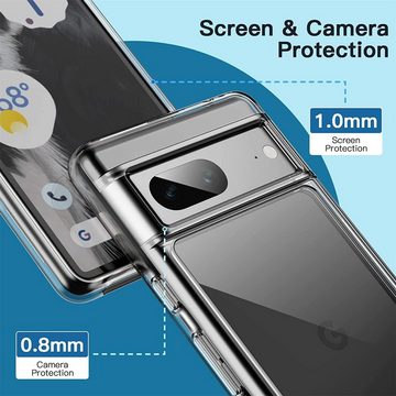 CoolGadget Handyhülle Transparent Ultra Slim Case für Google Pixel 7a 6,1 Zoll, Silikon Hülle Dünne Schutzhülle für Pixel 7a Hülle