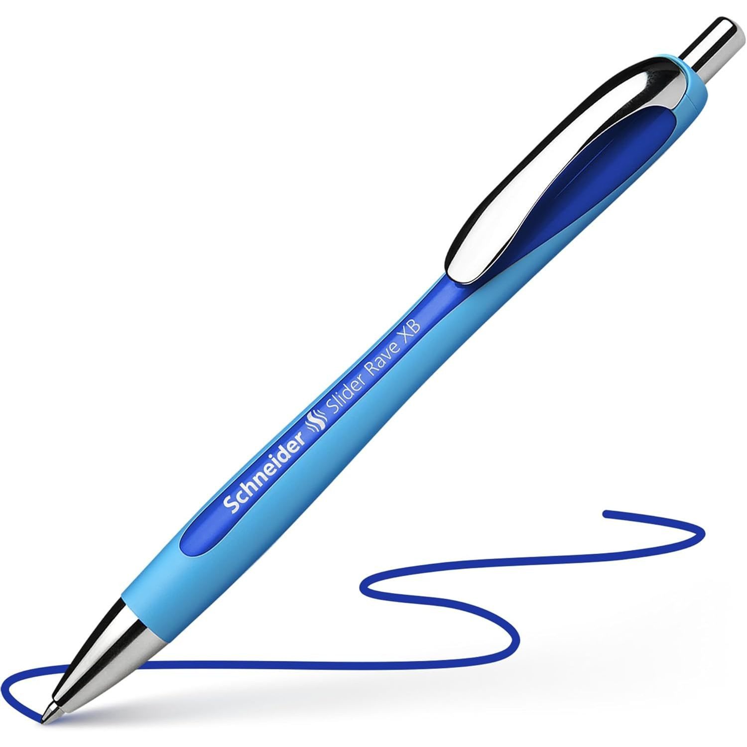 SCHNEIDER NOVUS Kugelschreiber SCHNEIDER Kugelschreiber Slider Rave XB Blisterkarte mit 1 Stück, blau