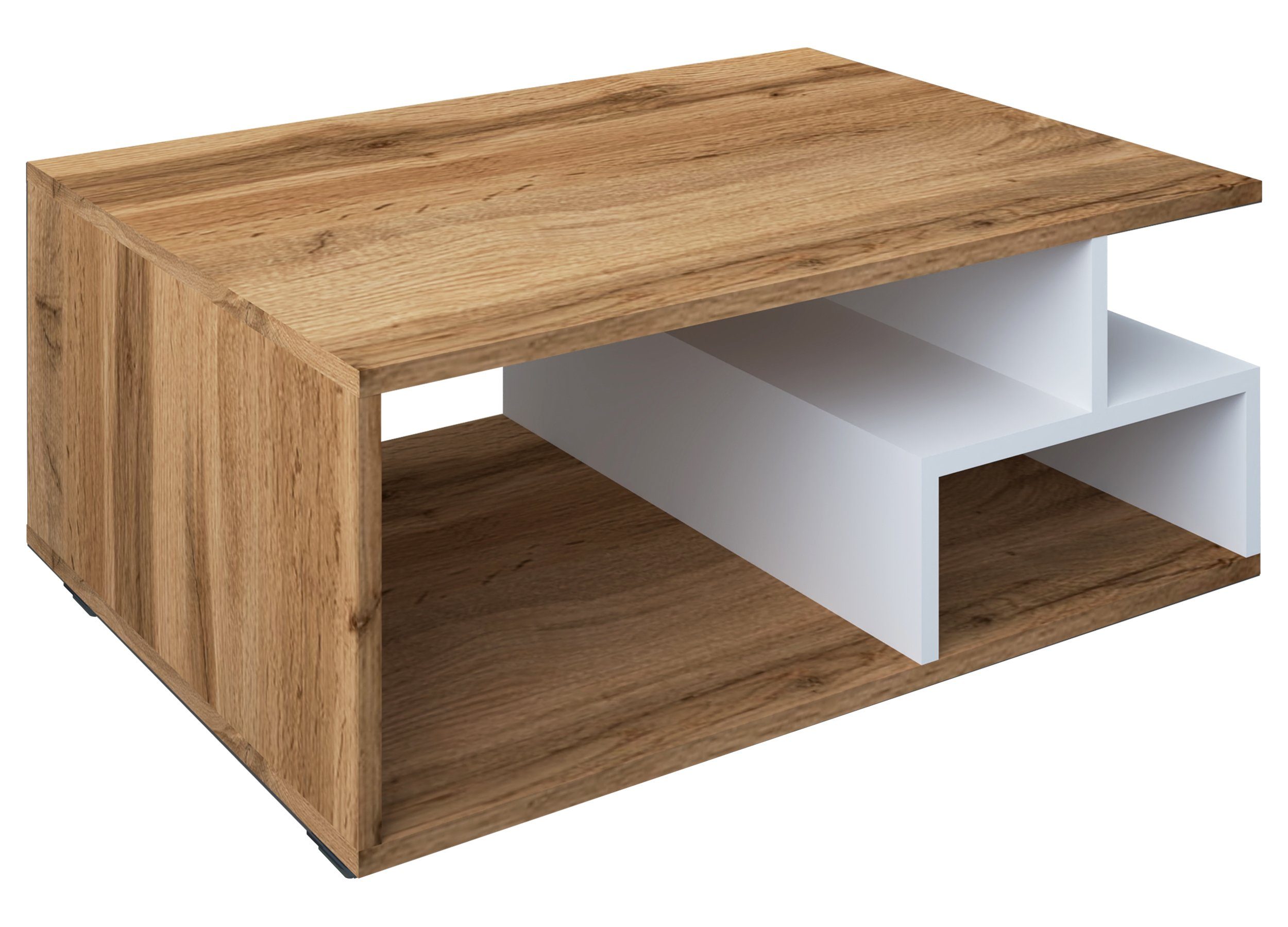 VCM Couchtisch Beistelltisch Wohnzimmer Sulas H. 40 x B. 80 x T., Holz Couchtisch