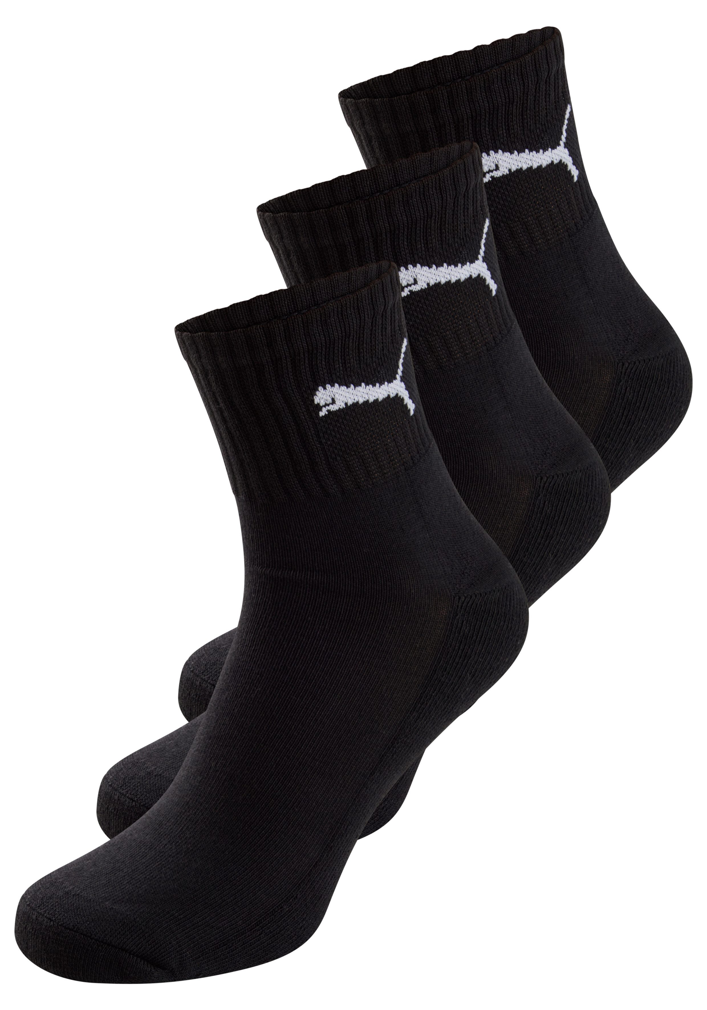 PUMA Sportsocken short crew (3-Paar) gepolsterte Frottee-Sohle, atmungsakti günstig online kaufen