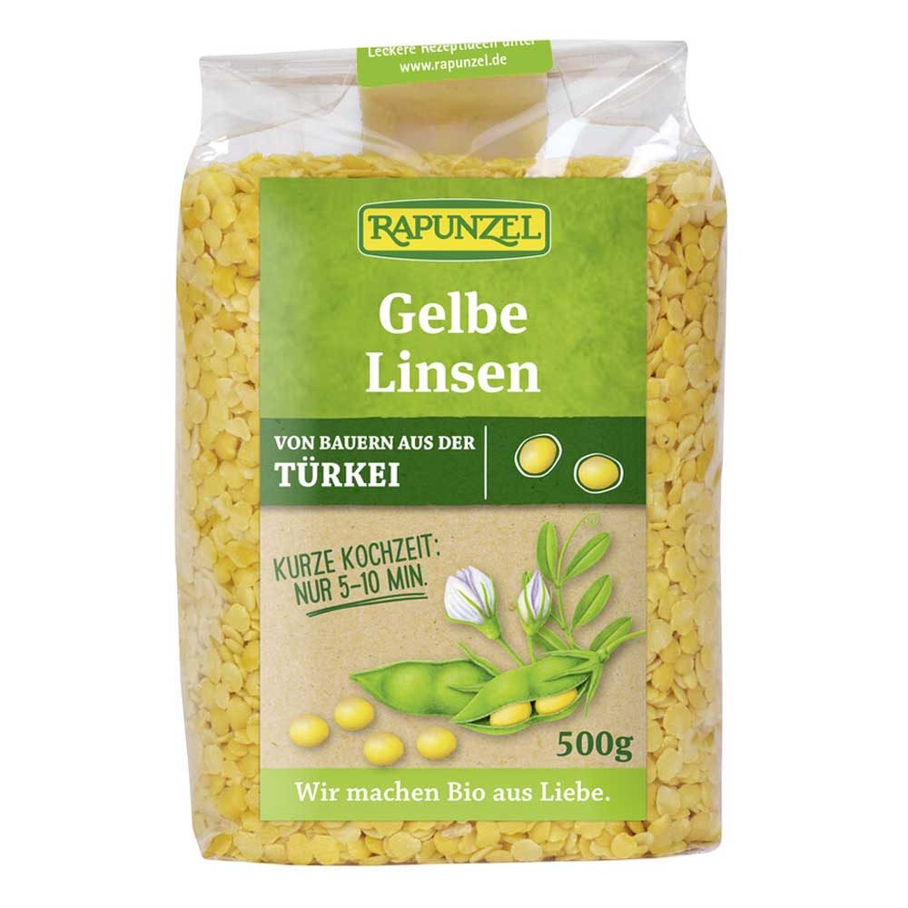 Rapunzel Hülsenfrüchte Linsen - gelb 500g