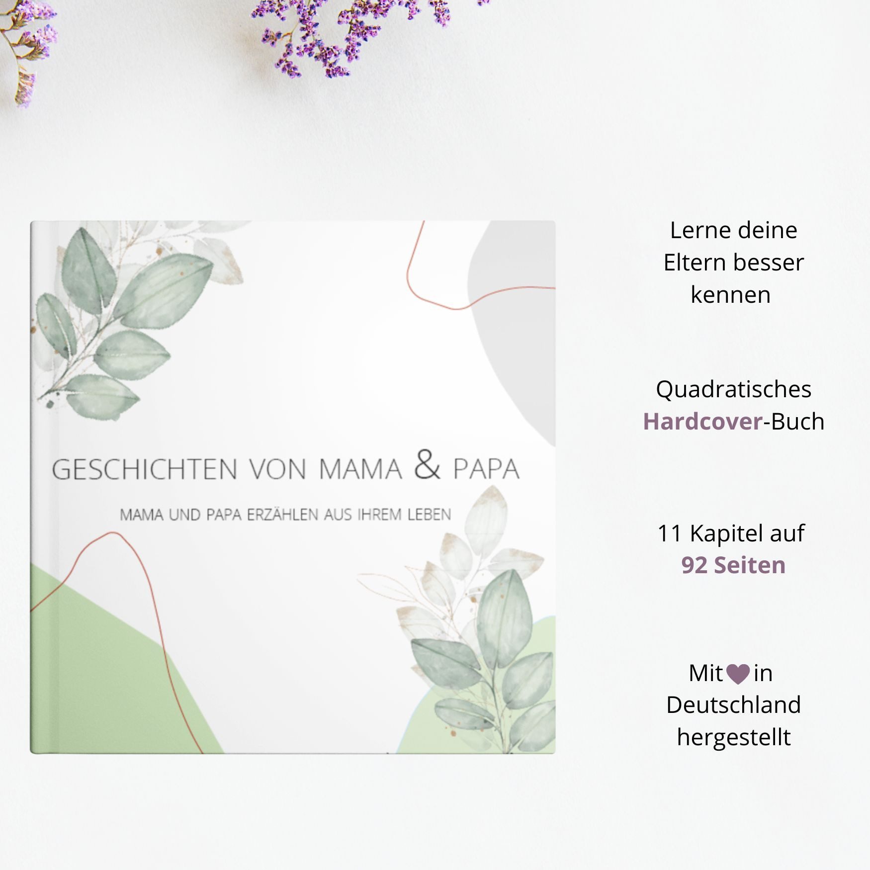Briefzauber Notizbuch Erinnerungsbuch - Elternbuch, Einschreibbuch/Geschenk Eltern Geburt