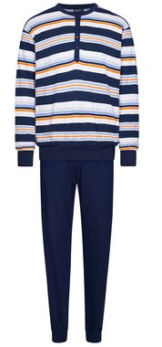 Pastunette Schlafanzug Herren Pyjama lang (2 tlg) Modisches Design