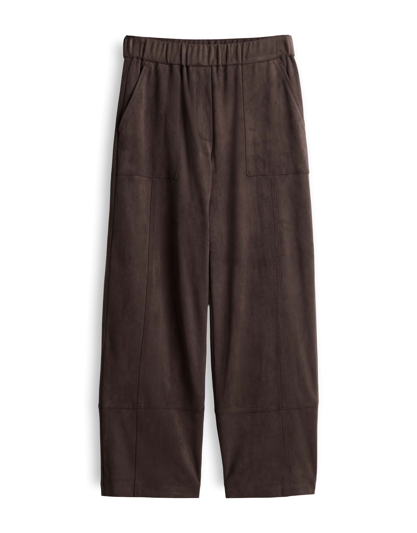 OPUS PANTS Lederhose Metta cargo aus weicher Veloursoptik Gerader Beinverlauf mit verkürzter Länge und Cargotaschen – Bild 2 von 5