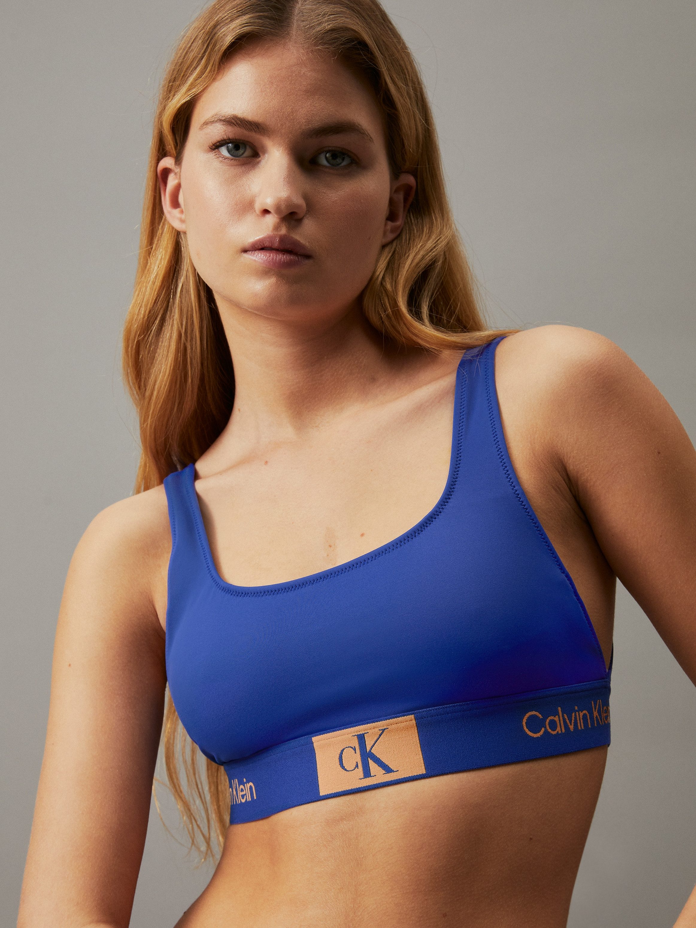 Calvin Klein Swimwear Bandeau-Bikini-Top BRALETTE-RP, mit Logodruck auf dem Unterband