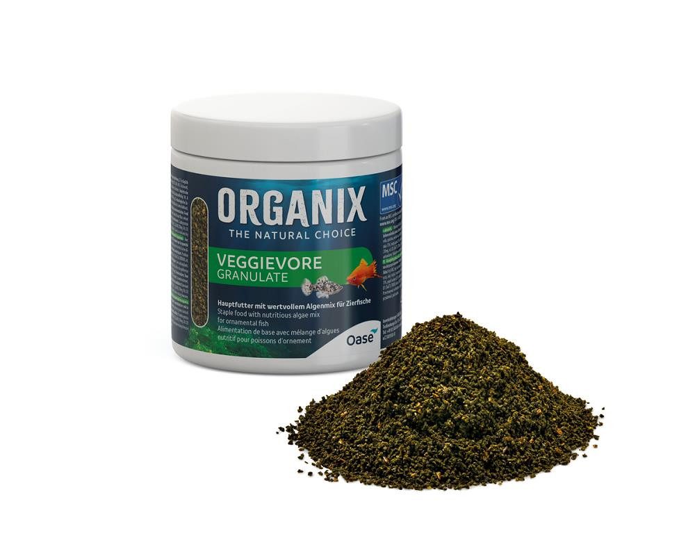 Aquarien-Substrat Oase ORGANIX Veggievore Granulate MSC 250 ml- vegetarisches Aquariumfu