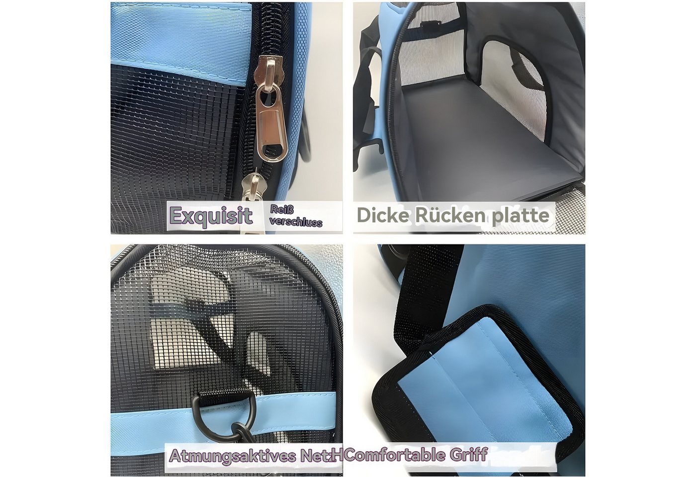 Thumbnail - PODOFO Tiertransporttasche Haustiertasche Transporttasche für Kleine Hunde Katze Welpe Wasserfest