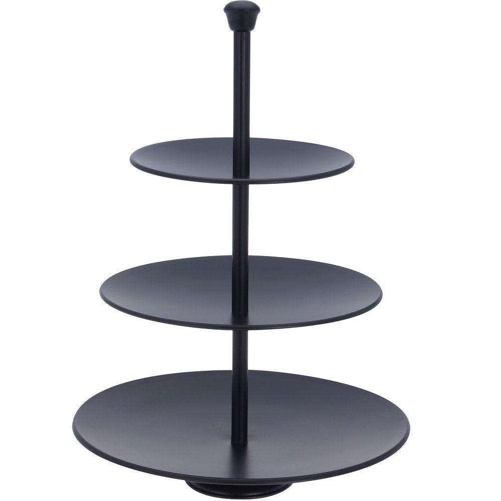 Excellent Houseware Servierständer Metalletagere mit 3 Ebenen, Ø 25, schwarz - EH Excellent Houseware, Metall, (einzeln, 0-tlg., einzeln)